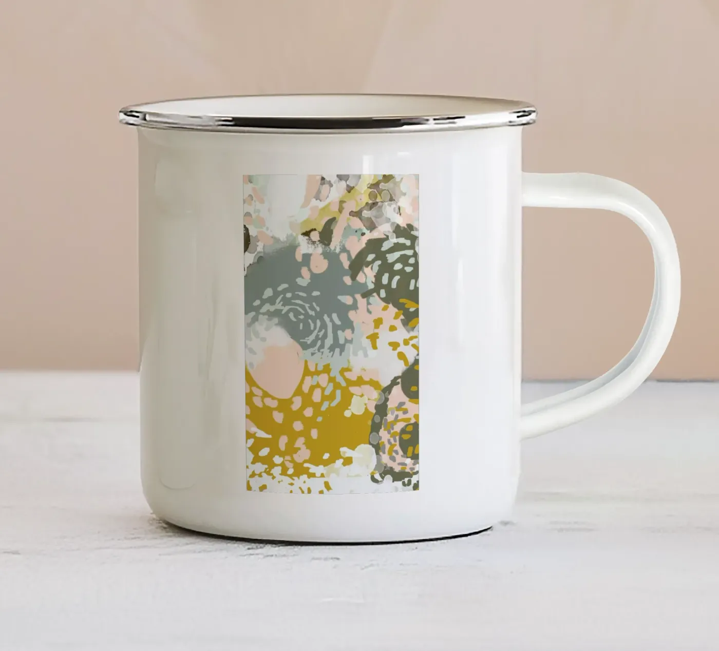 Hutton enamel mug by Charlotte Winter