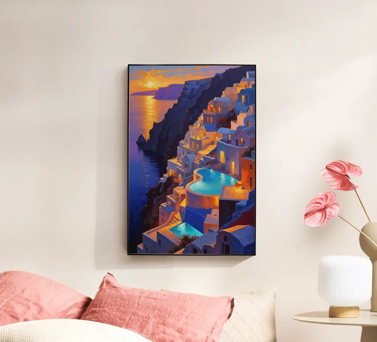 Santorini at Twilight plexiglass da AlbertKlee