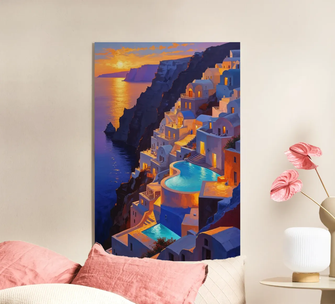 Santorini at Twilight plexiglass da AlbertKlee