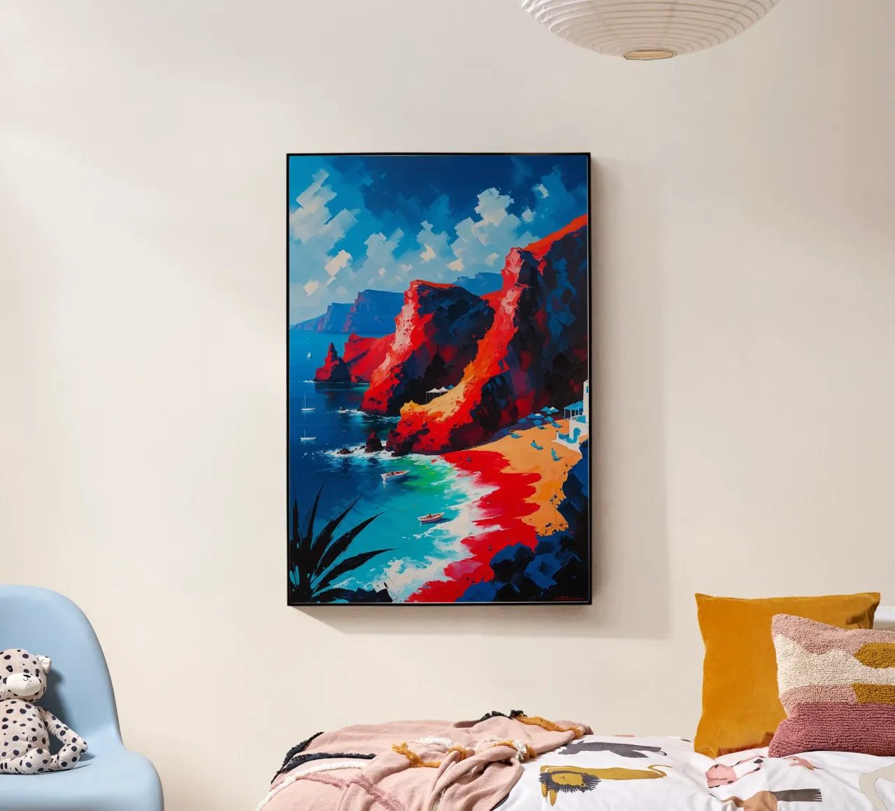 Red Cliffs and Azure Waters plexiglass da AlbertKlee