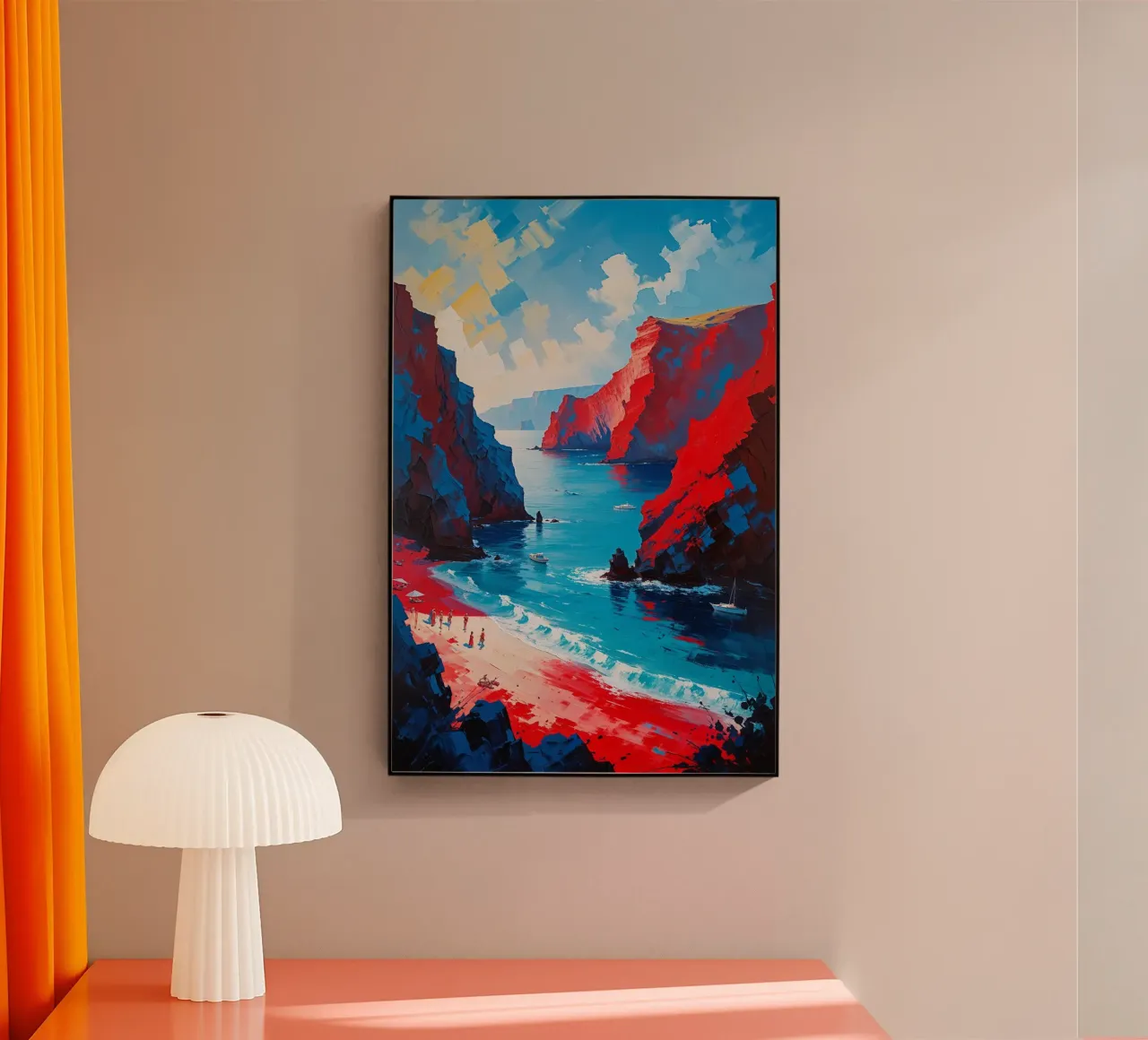 Santorini's Red Paradise plexiglass da AlbertKlee