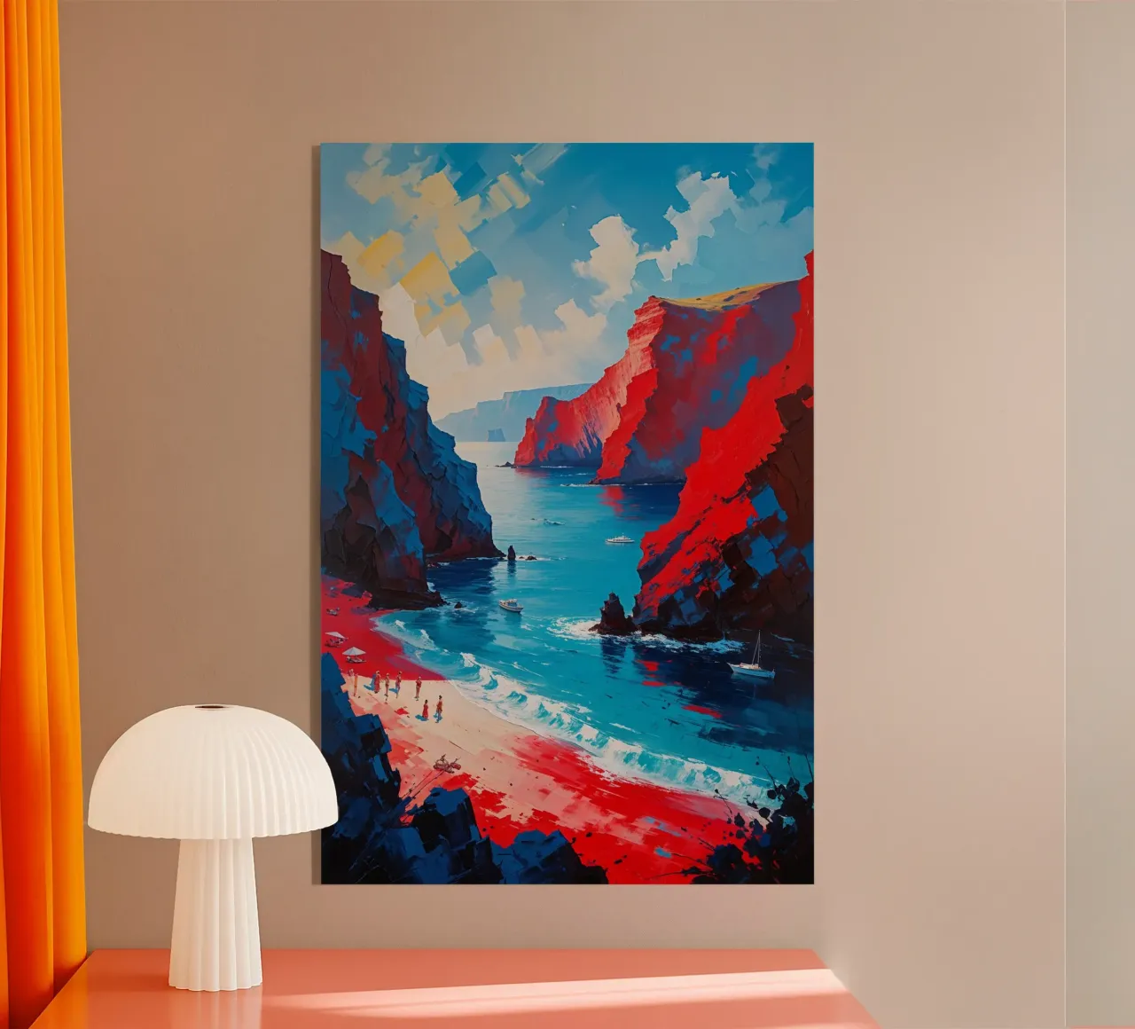 Santorini's Red Paradise plexiglass da AlbertKlee