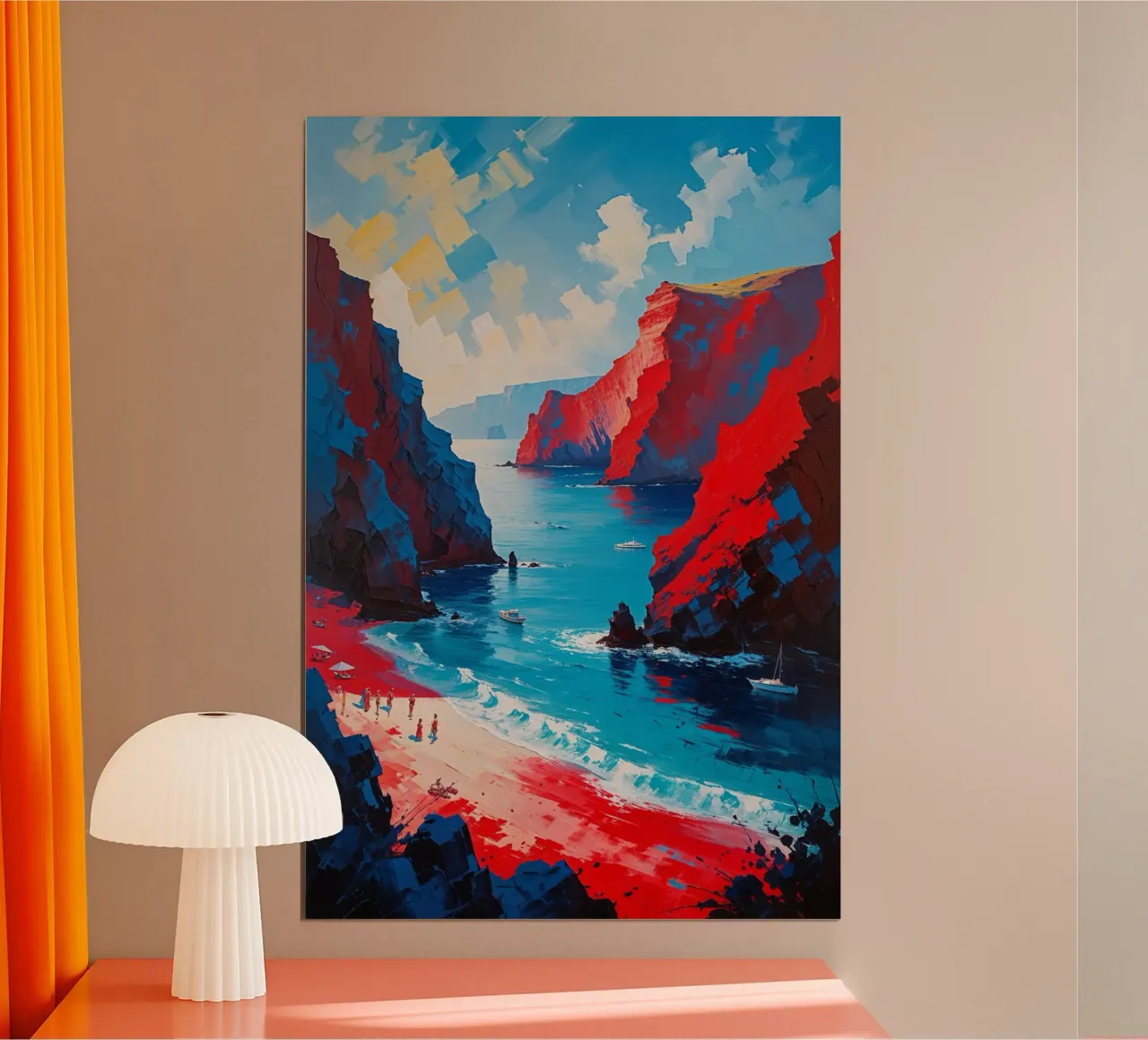 Santorini's Red Paradise carta hahnemühle da AlbertKlee