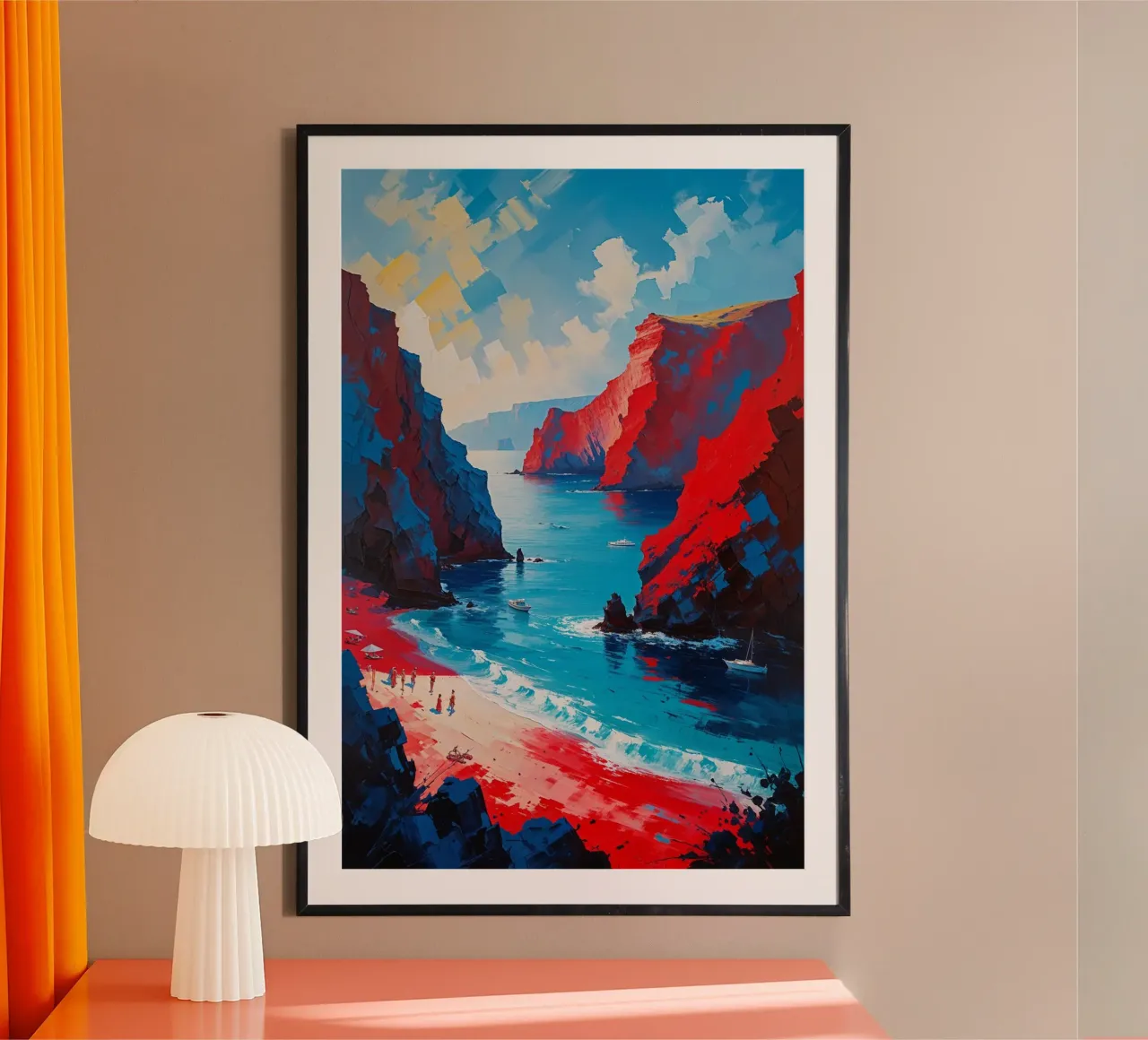 Santorini's Red Paradise carta hahnemühle da AlbertKlee