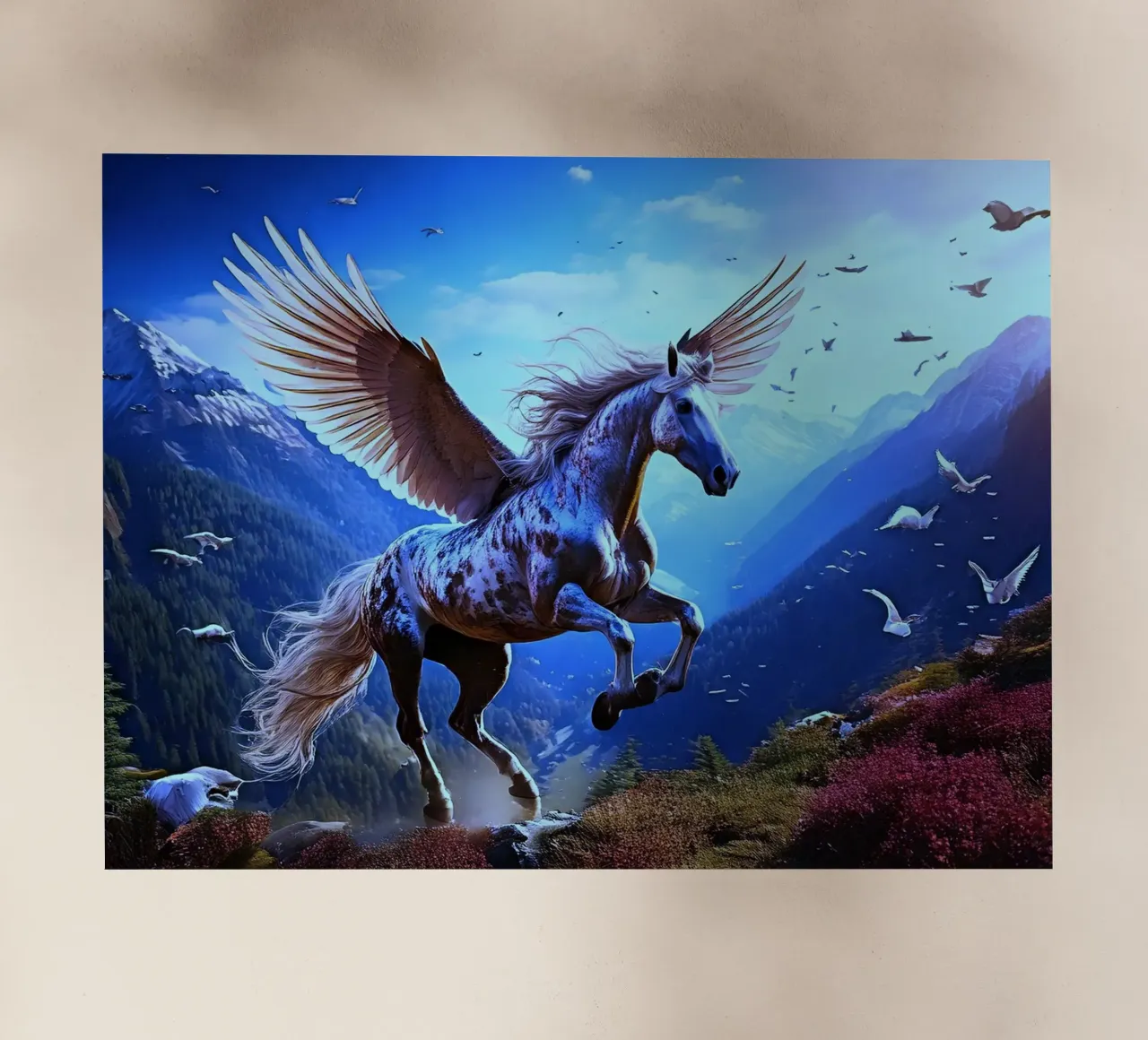 CHEVAL AILE 1. Bleu pellicola backlit da Thierry vobmann photography