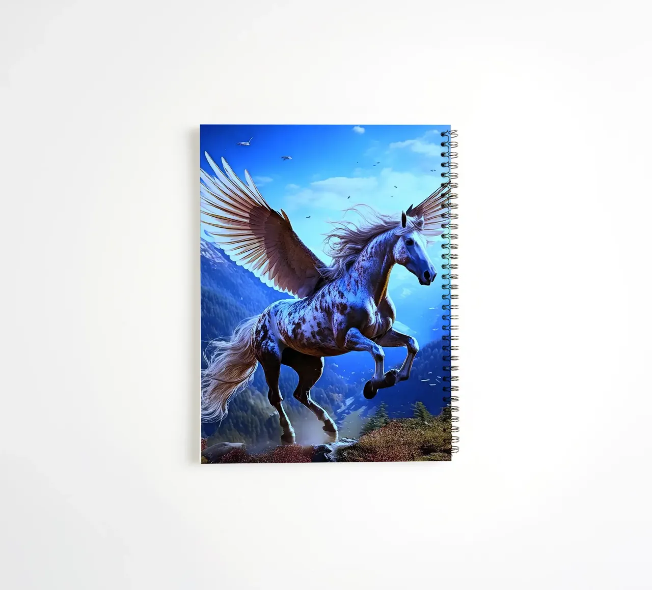 CHEVAL AILE 1. Bleu spiral notebook by Thierry vobmann photography
