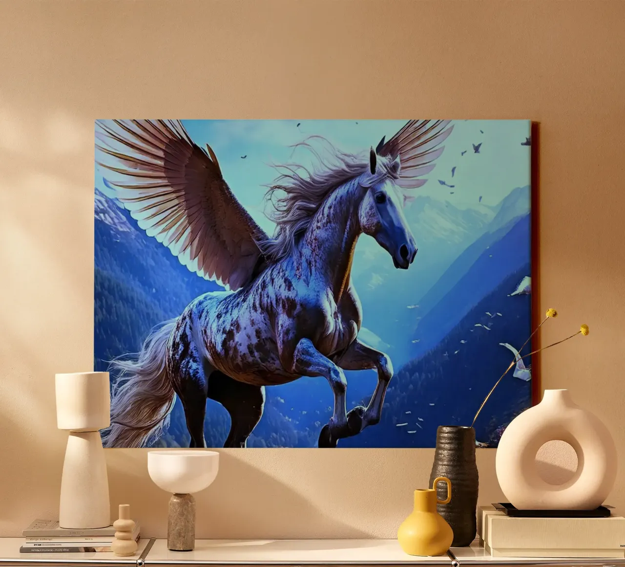 CHEVAL AILE 1. Bleu tela da Thierry vobmann photography