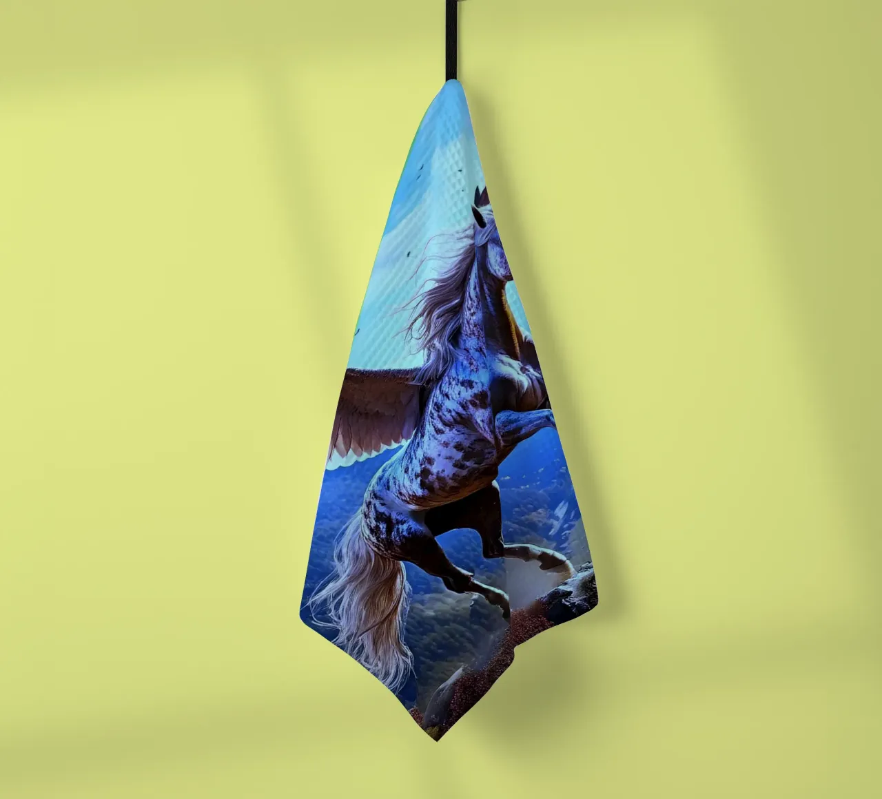 CHEVAL AILE 1. Bleu canovaccio da cucina da Thierry vobmann photography