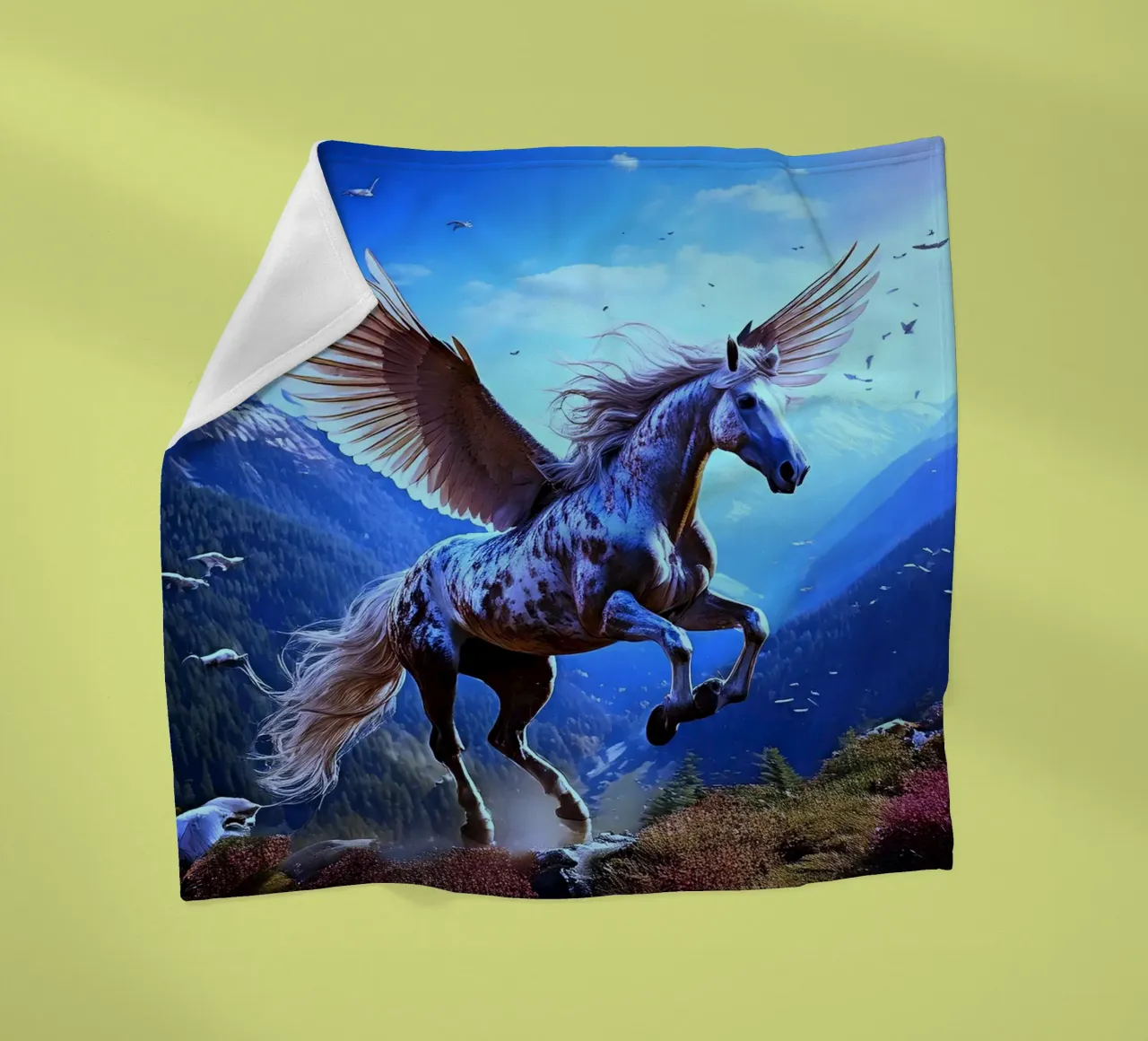 CHEVAL AILE 1. Bleu coperta in pile da Thierry vobmann photography