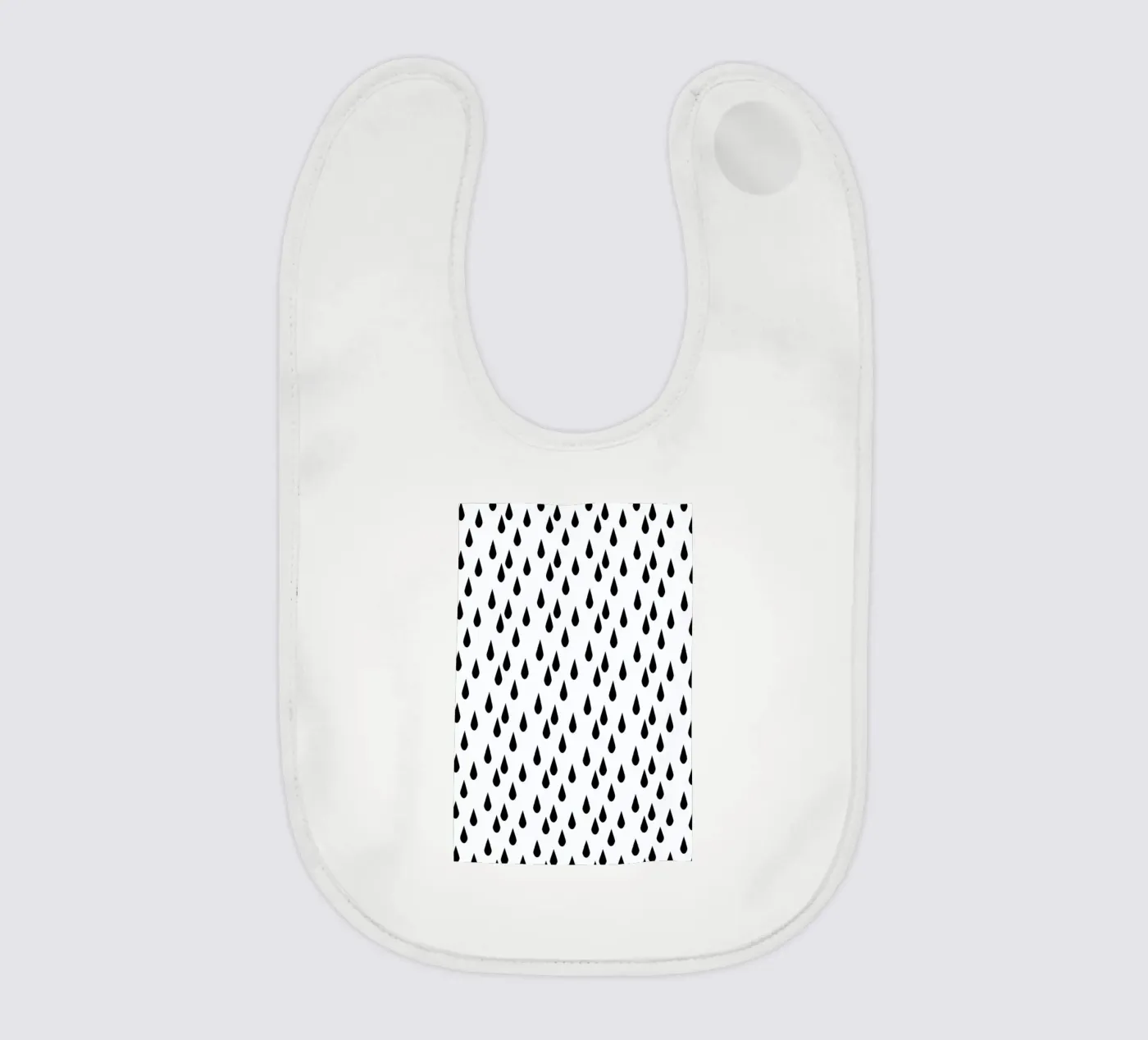 Rain baby bib by Charlotte Winter