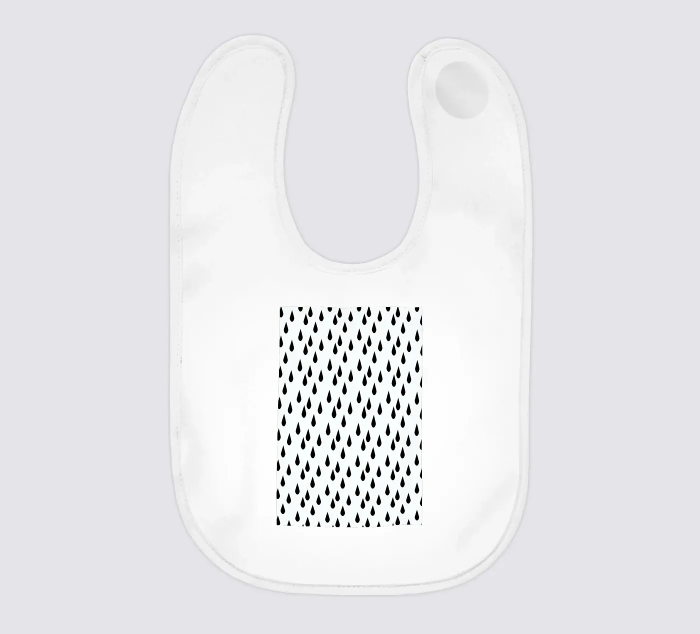 Rain baby bib by Charlotte Winter