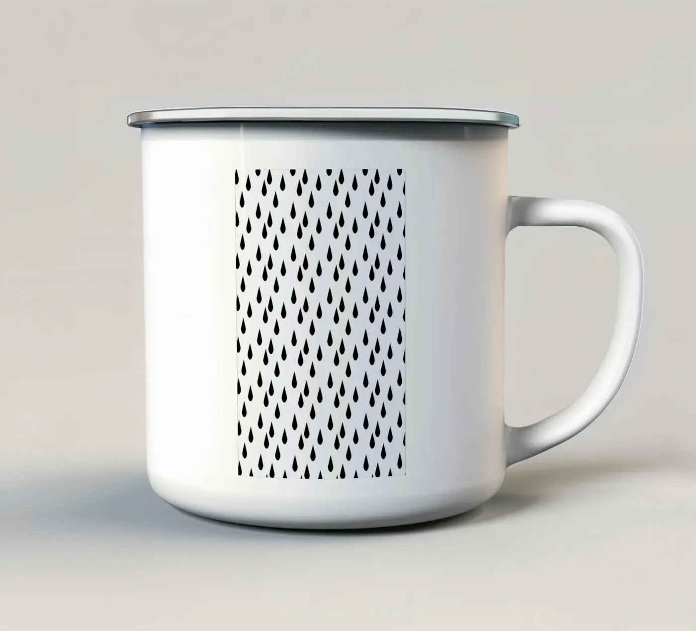 Rain enamel mug by Charlotte Winter
