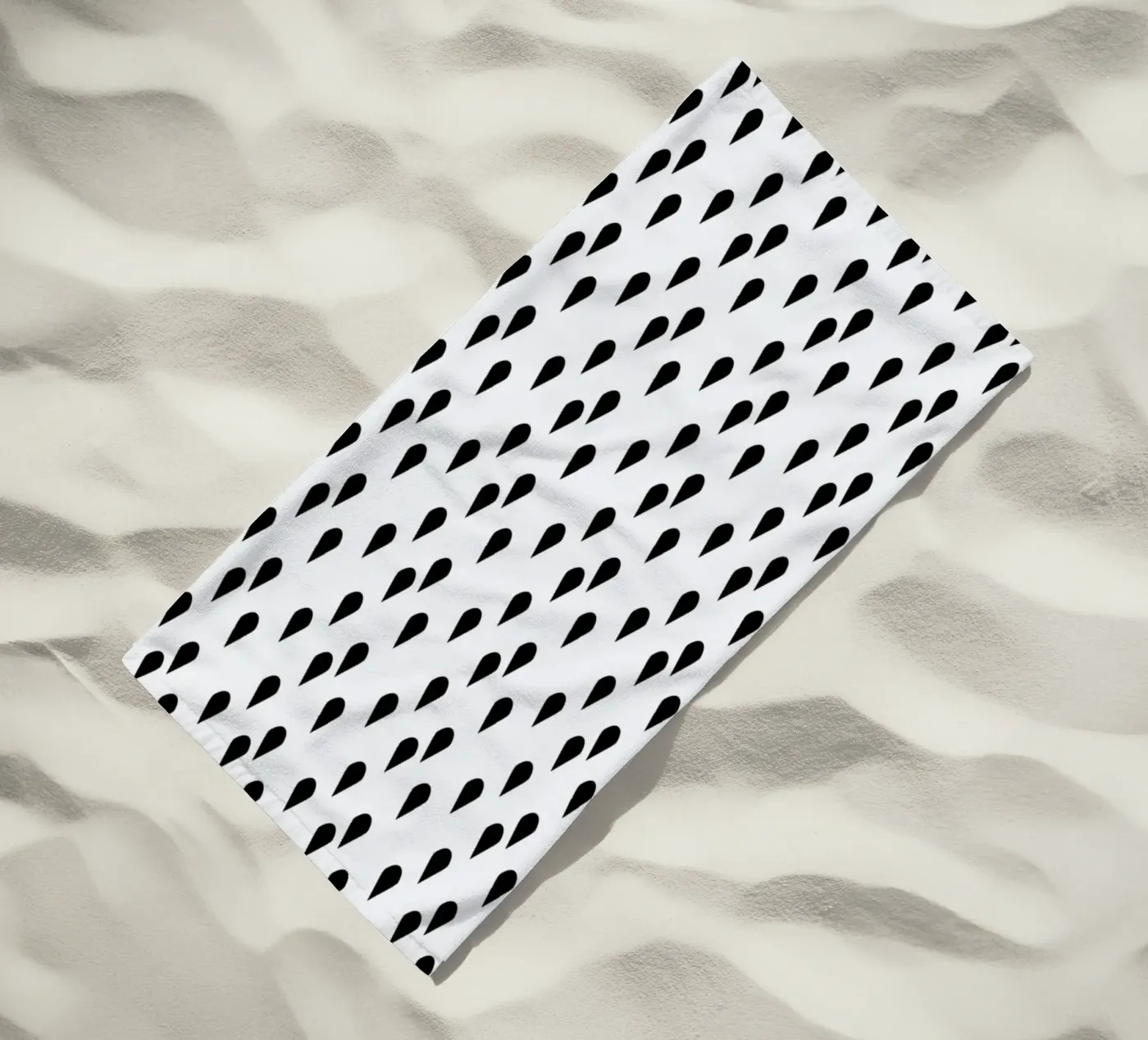 Rain beach towel by Charlotte Winter