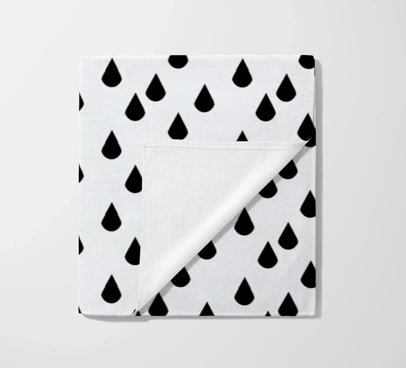 Rain beach towel by Charlotte Winter