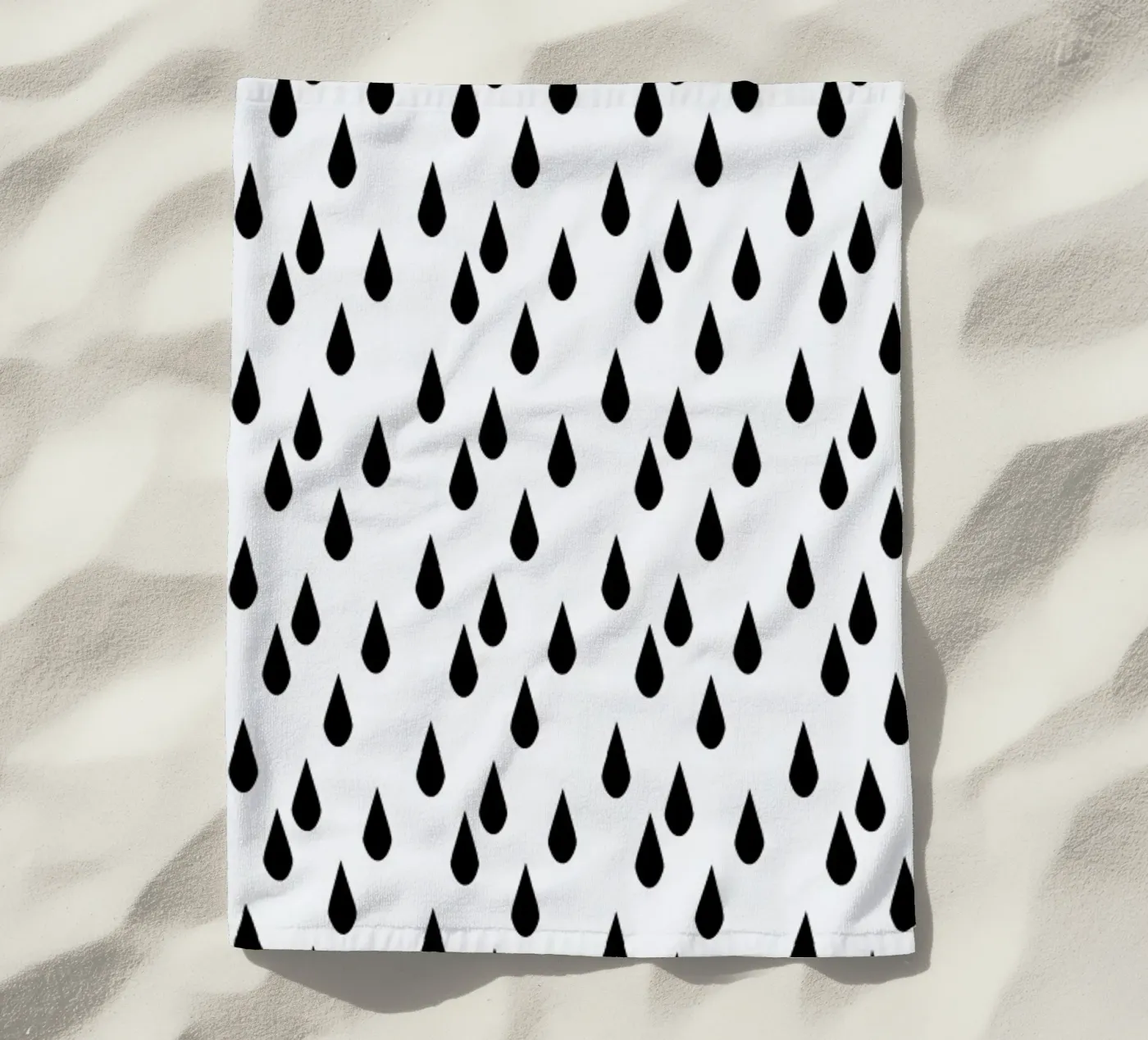 Rain beach towel by Charlotte Winter