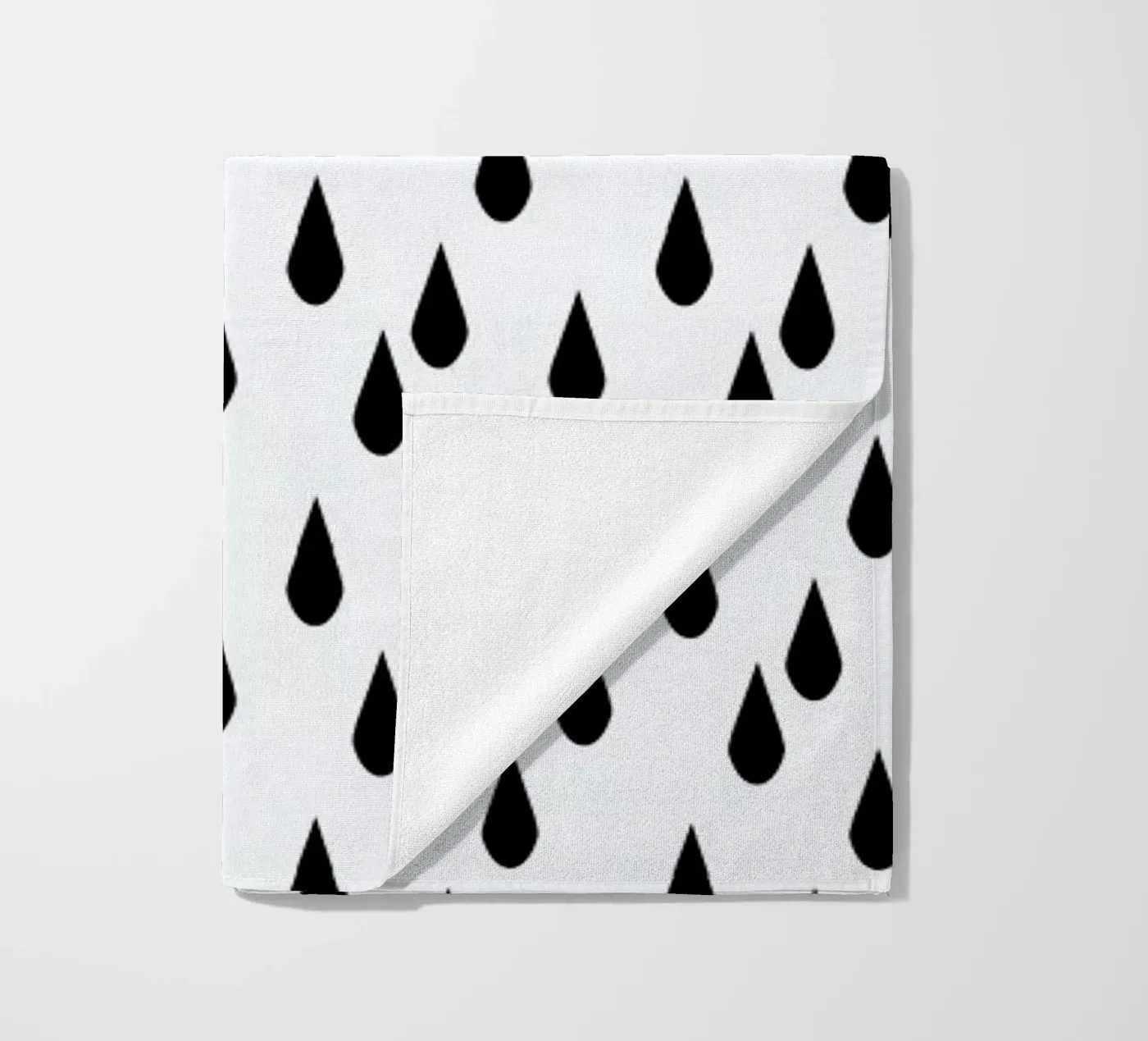 Rain beach towel by Charlotte Winter