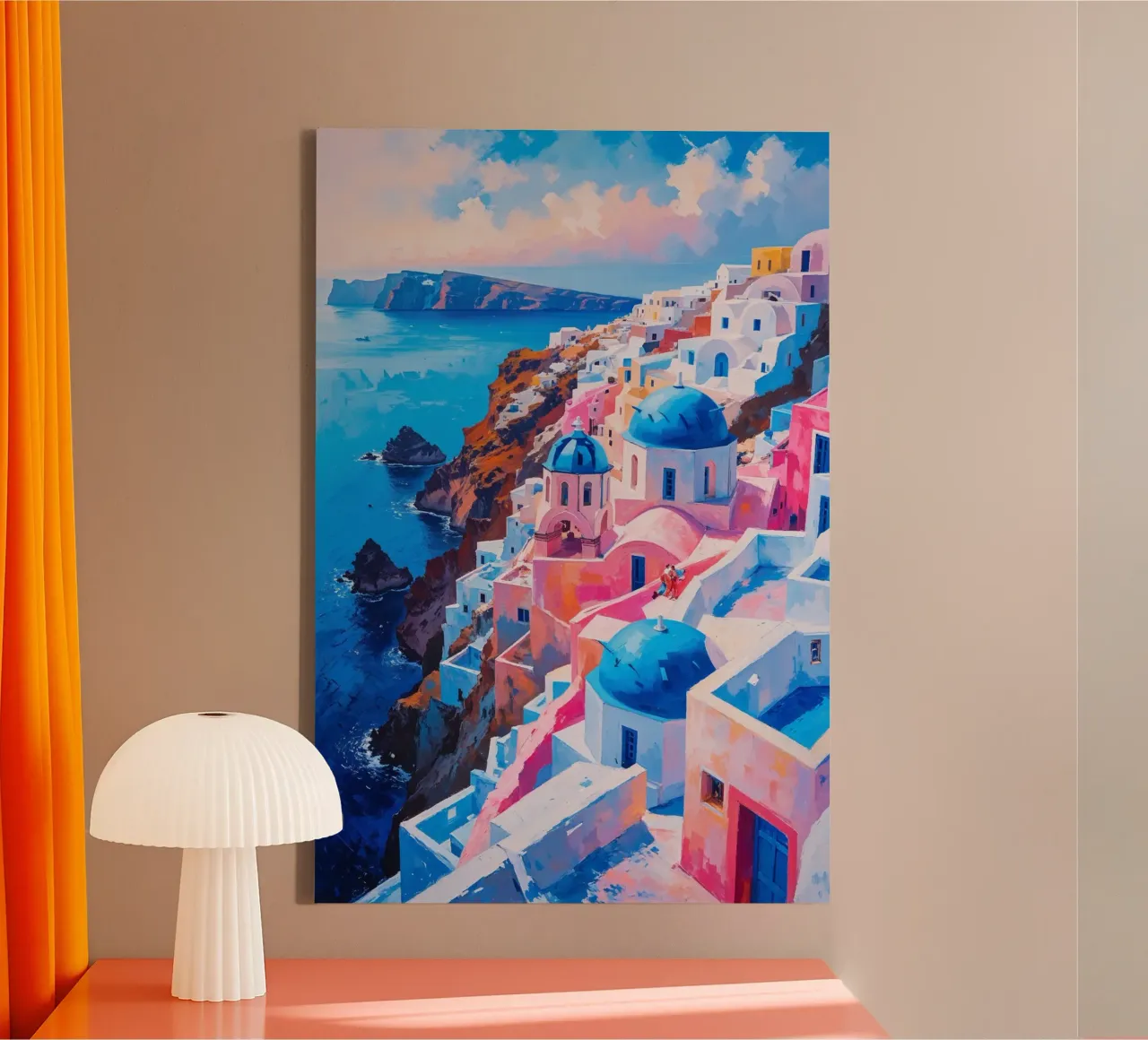 The Cascading Domes of Oia, Santorini tela da AlbertKlee