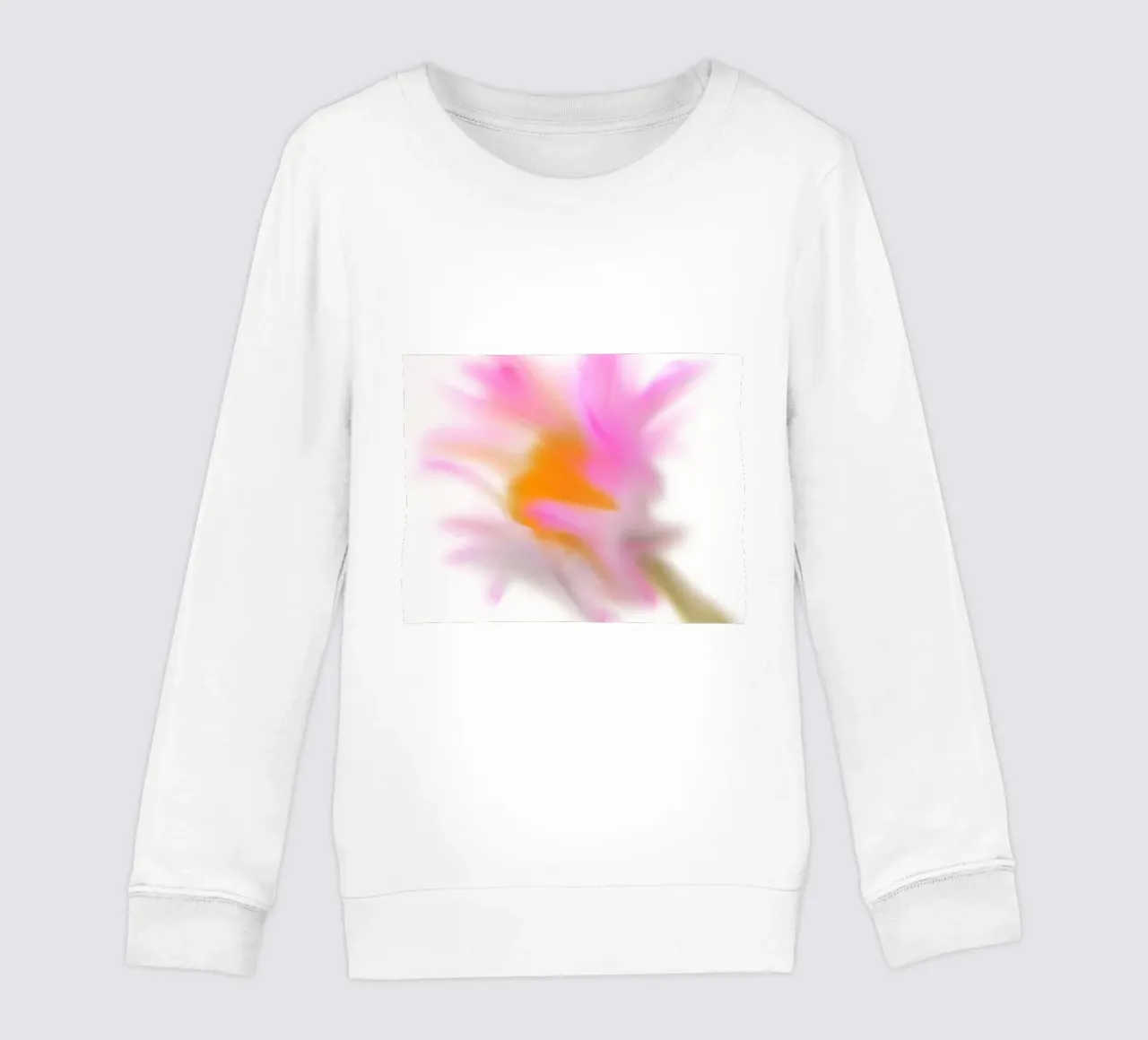 Fiore rosa, dipinto in modo simile all'acquerello felpa bambino da Something for you