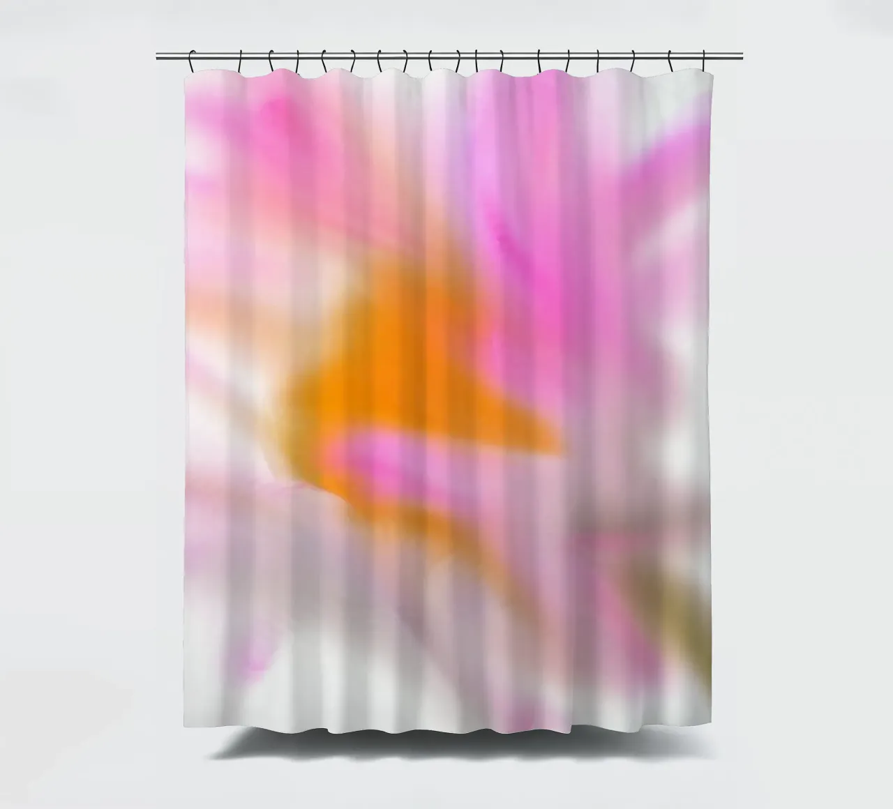 Fiore rosa, dipinto in modo simile all'acquerello tenda da doccia da Something for you