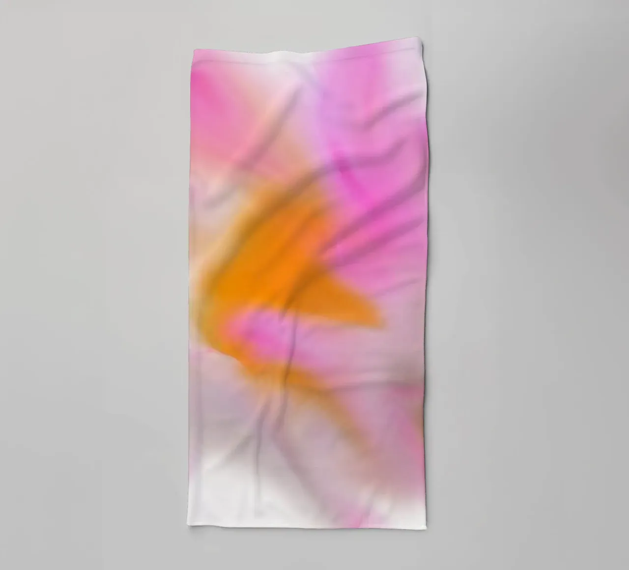 Fiore rosa, dipinto in modo simile all'acquerello asciugamano da bagno da Something for you