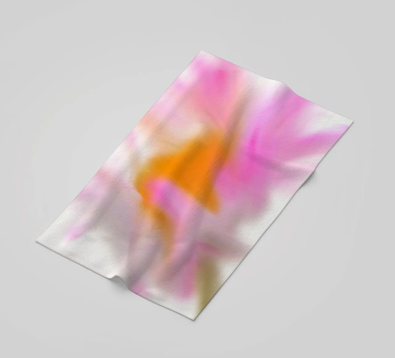 Fiore rosa, dipinto in modo simile all'acquerello telo mare da Something for you
