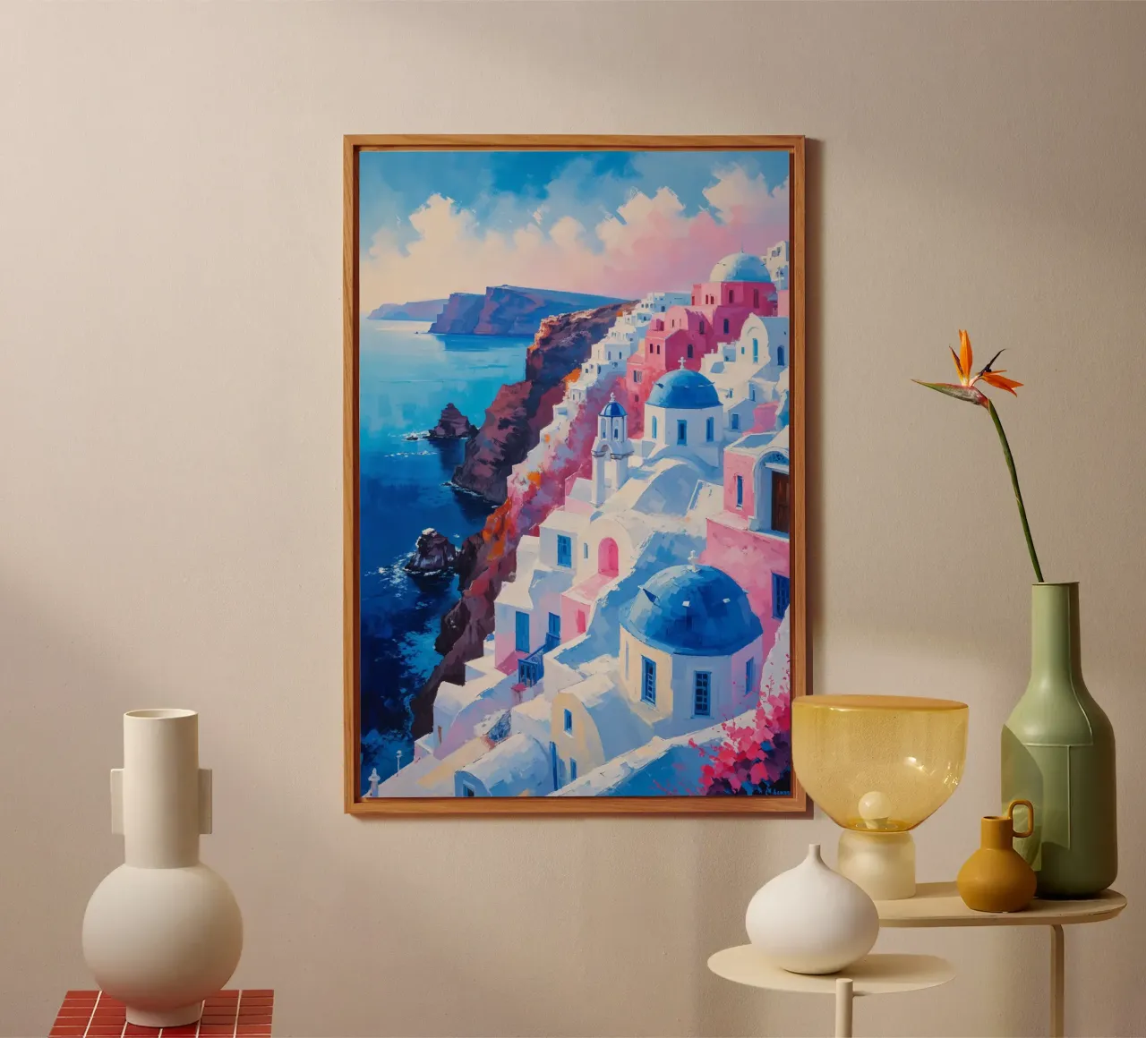 The Glow of Santorini alluminio dibond da AlbertKlee