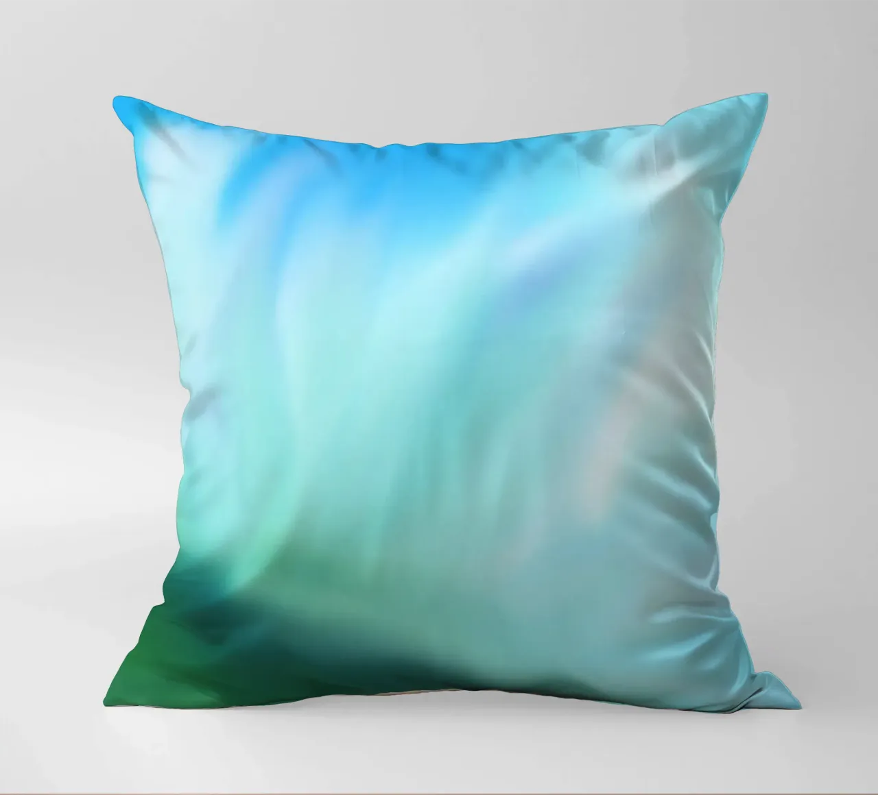 Piccolo fiore bianco su sfondo blu, come un acquerello cuscino da Something for you