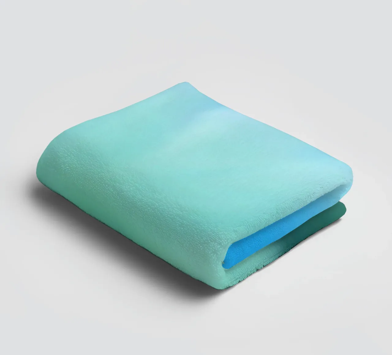 Piccolo fiore bianco su sfondo blu, come un acquerello asciugamano da bagno da Something for you