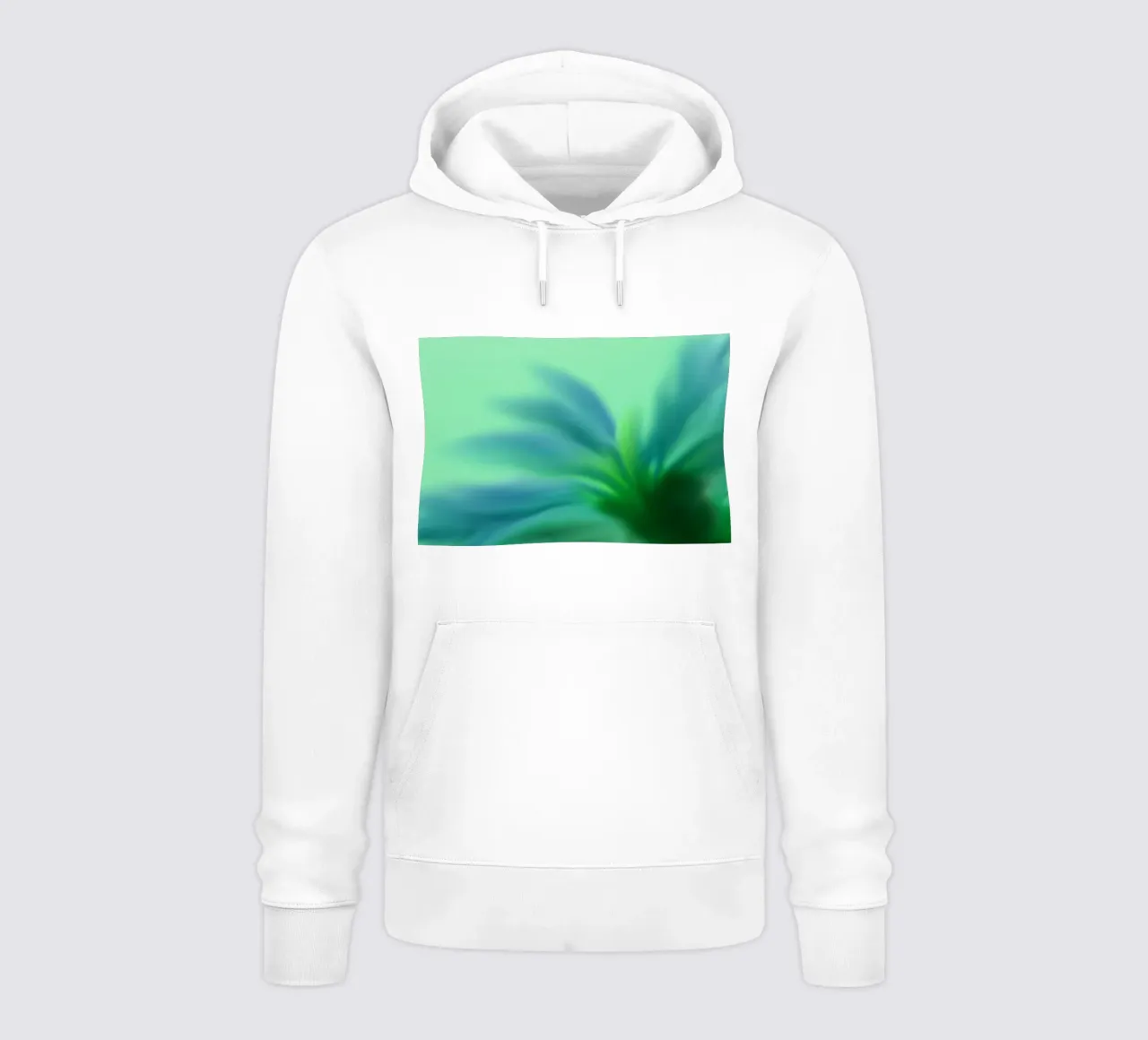 Fiore blu, simile all'acquerello felpa con cappuccio da Something for you