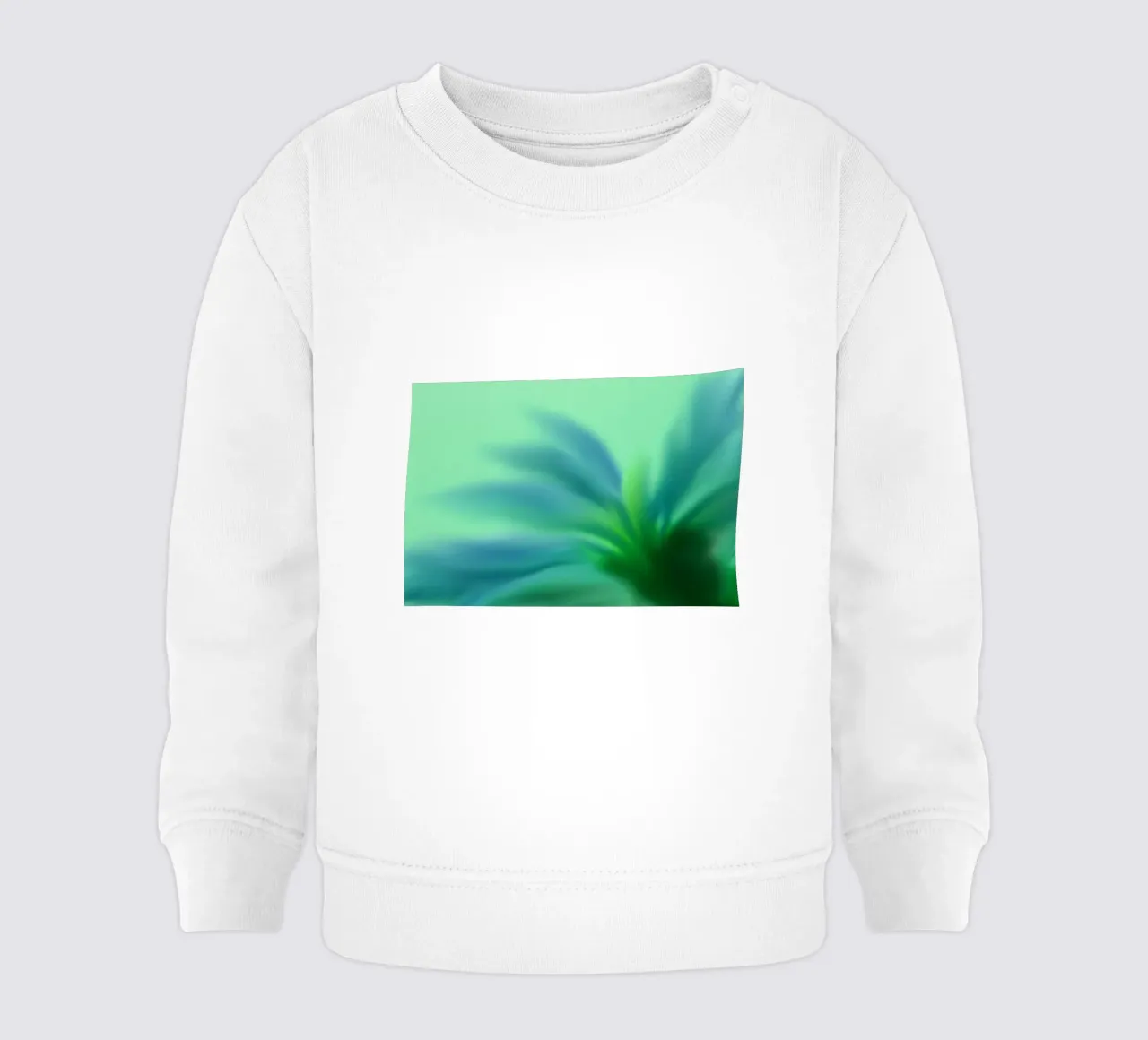 Fiore blu, simile all'acquerello felpa neonato da Something for you