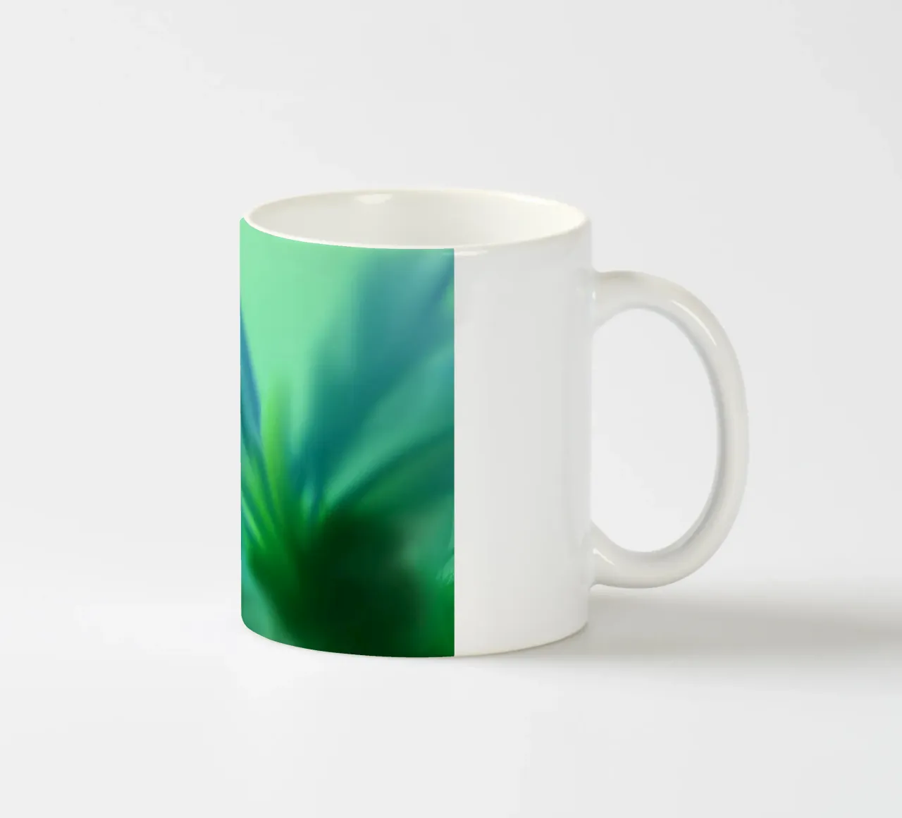 Fiore blu, simile all'acquerello tazza in ceramica da Something for you