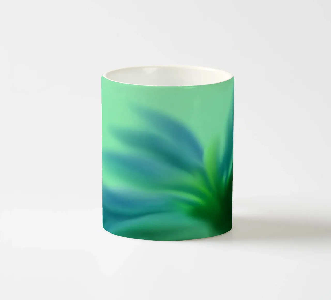 Fiore blu, simile all'acquerello tazza in ceramica da Something for you