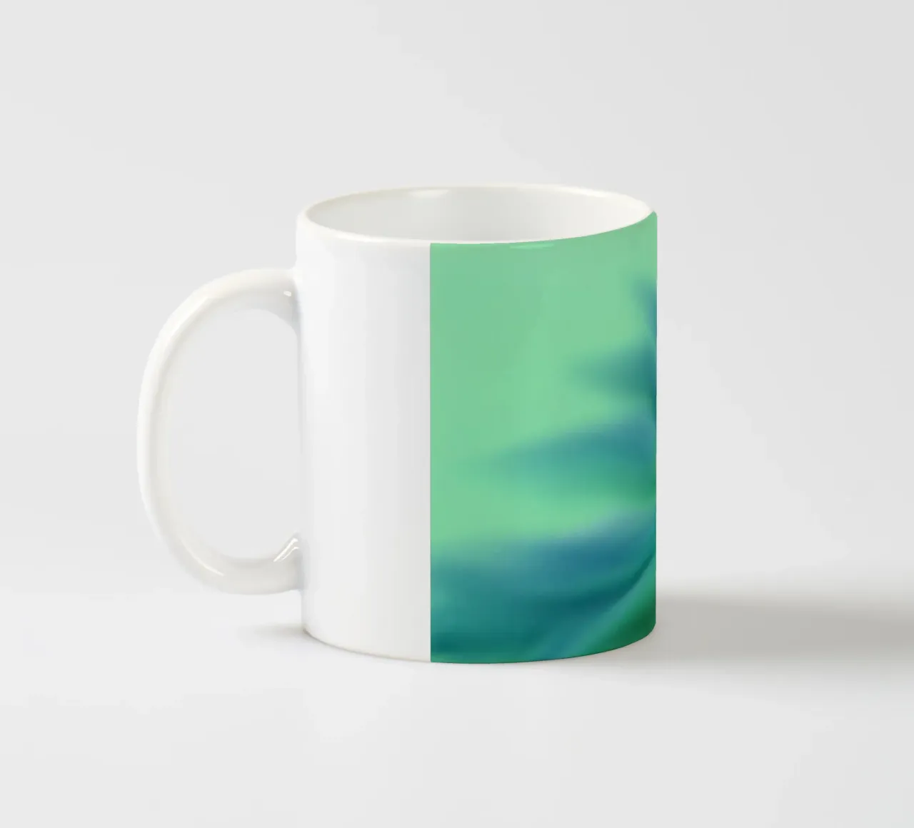 Fiore blu, simile all'acquerello tazza in ceramica da Something for you