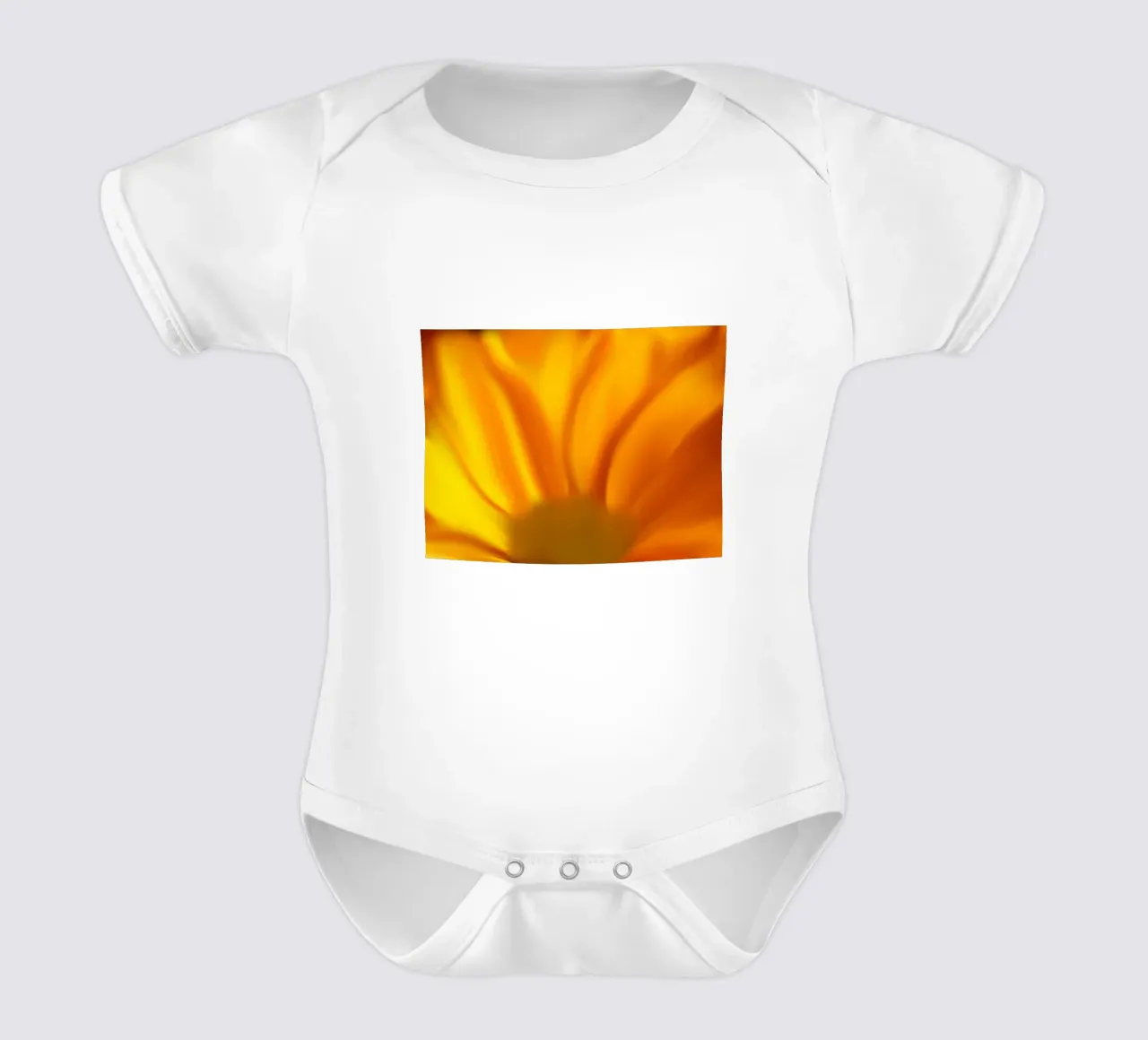Fiore giallo, simile all'acquerello body neonato maniche corte da Something for you