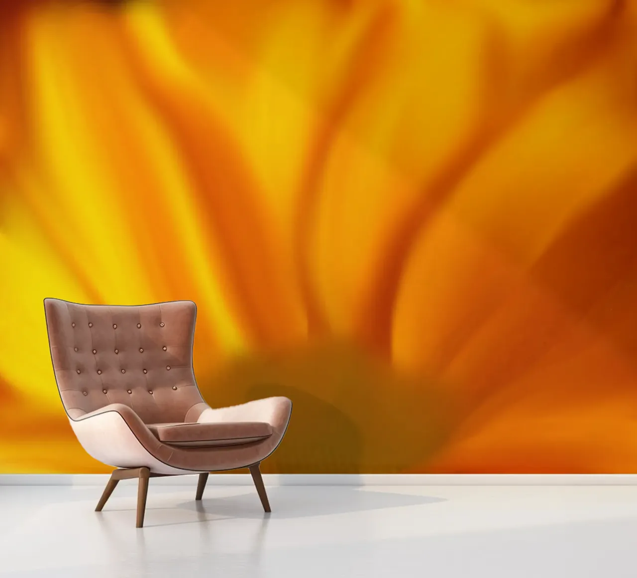 Yellow flower, similar to watercolour photo wallpaper by Something for you