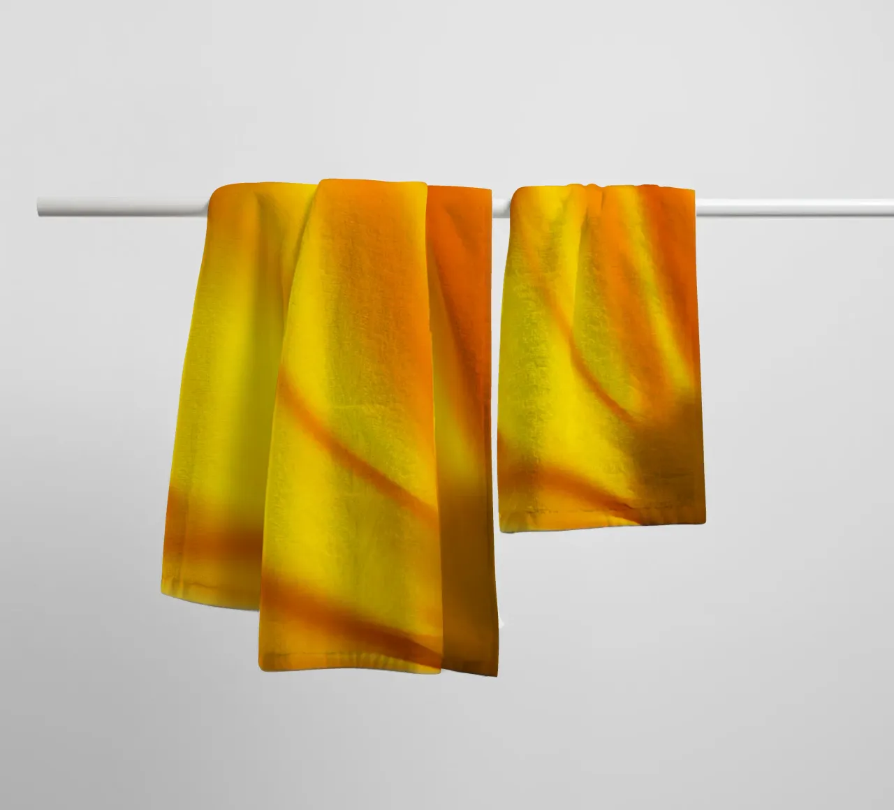 Fiore giallo, simile all'acquerello asciugamano da bagno da Something for you