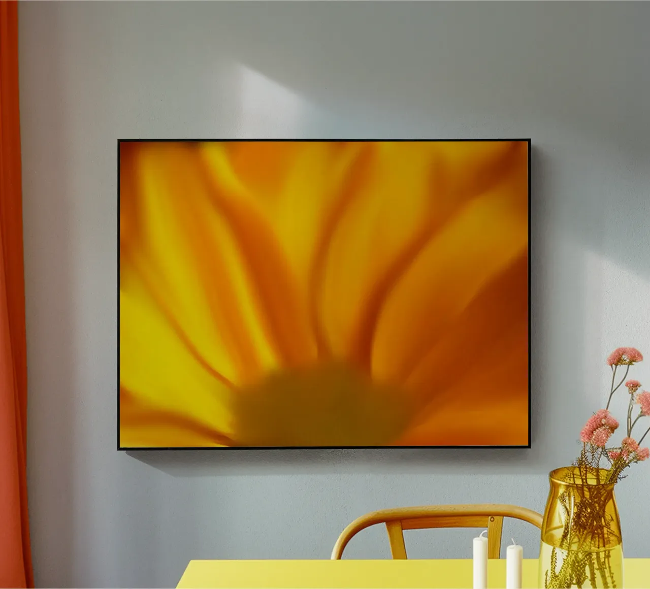 Fiore giallo, simile all'acquerello plexiglass da Something for you