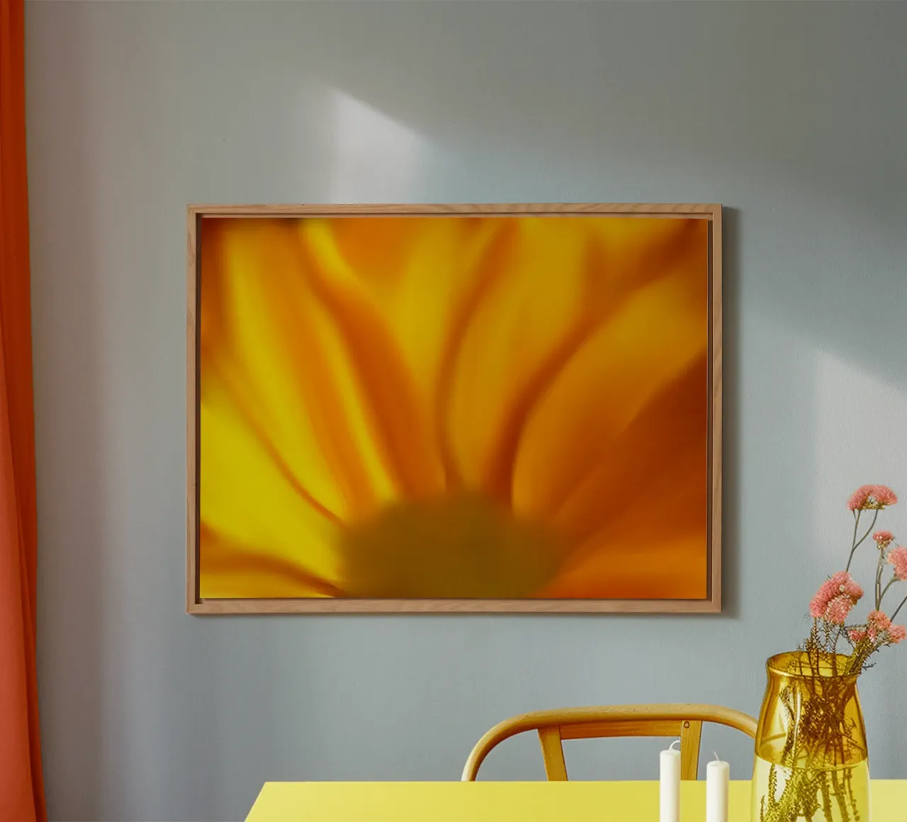 Fiore giallo, simile all'acquerello alluminio dibond da Something for you