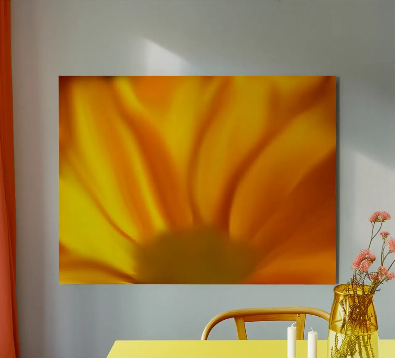 Fiore giallo, simile all'acquerello alluminio dibond da Something for you