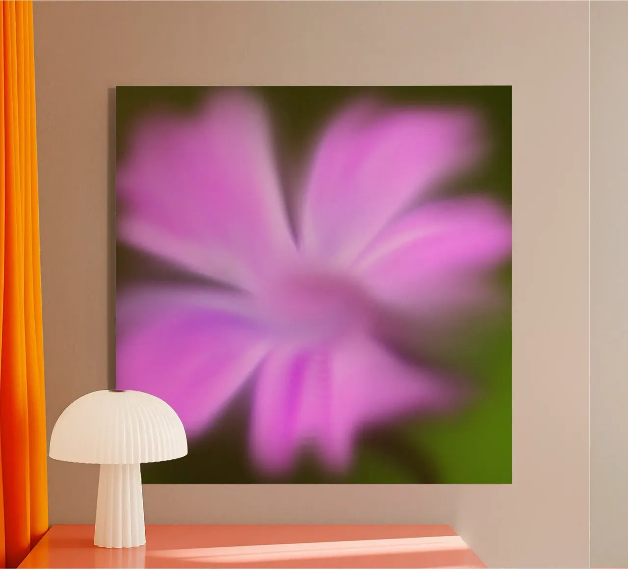 Fiore viola, simile all'acquerello plexiglass da Something for you