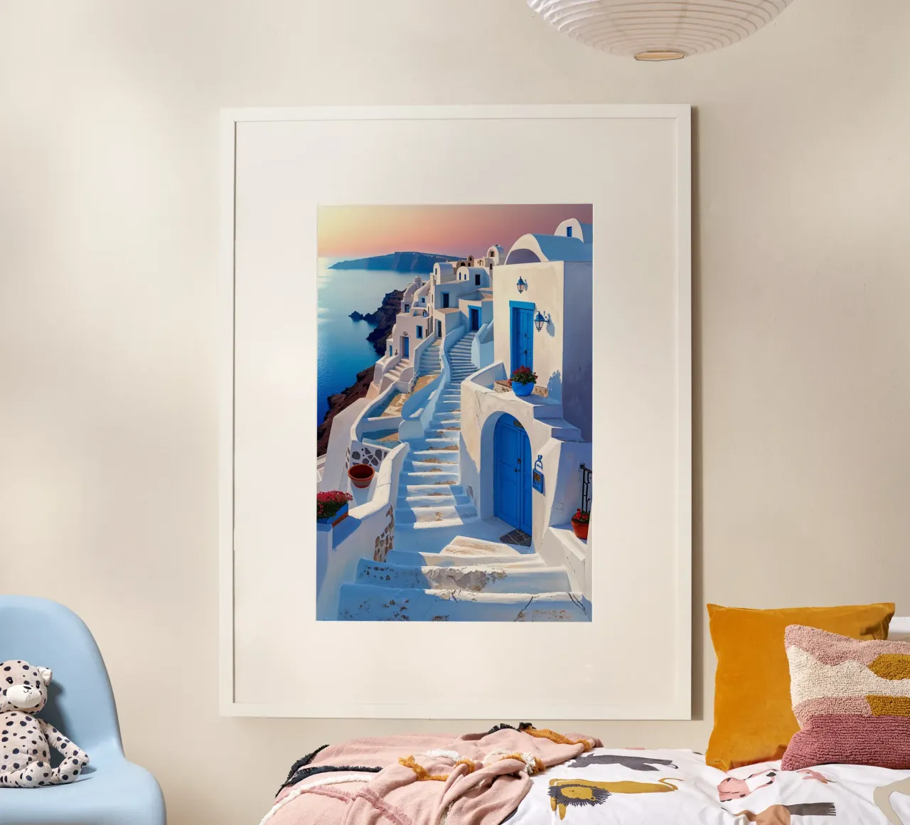 Santorini’s Pathways to Infinity poster da AlbertKlee