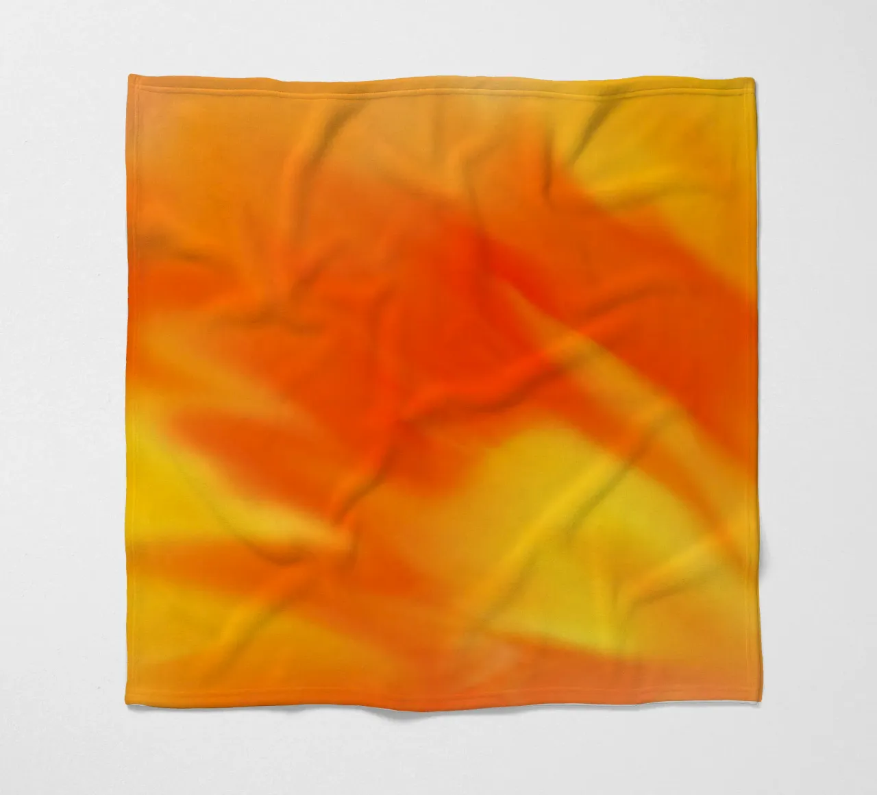 Fiore arancione sfocato simile all'acquerello coperta in pile da Something for you