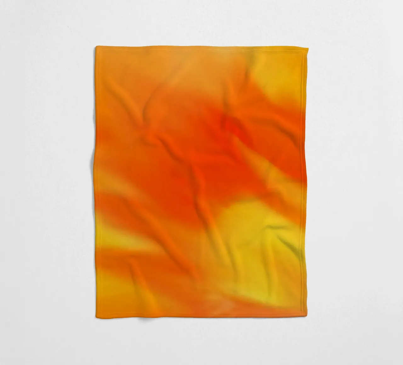 Fiore arancione sfocato simile all'acquerello coperta in pile da Something for you