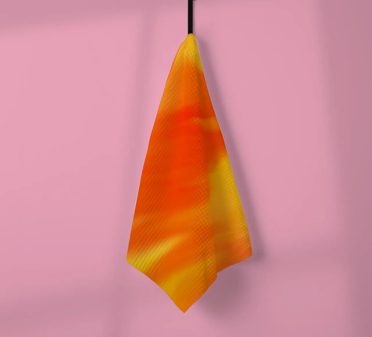 Fiore arancione sfocato simile all'acquerello canovaccio da cucina da Something for you