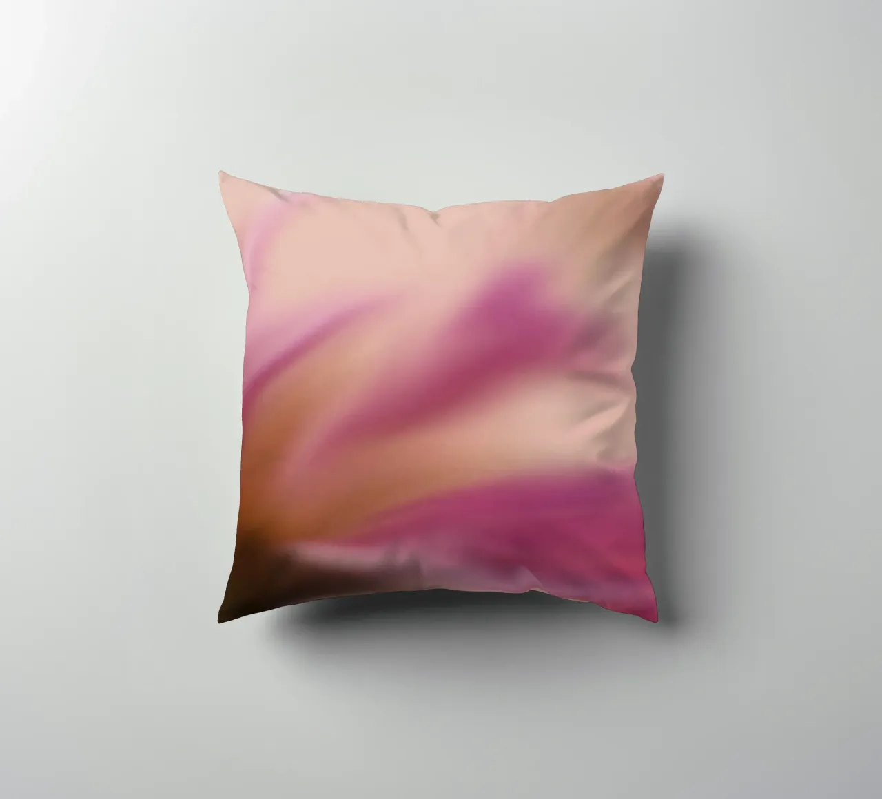 Roze bloem onscherp, lijkt op aquarel kussen van Something for you