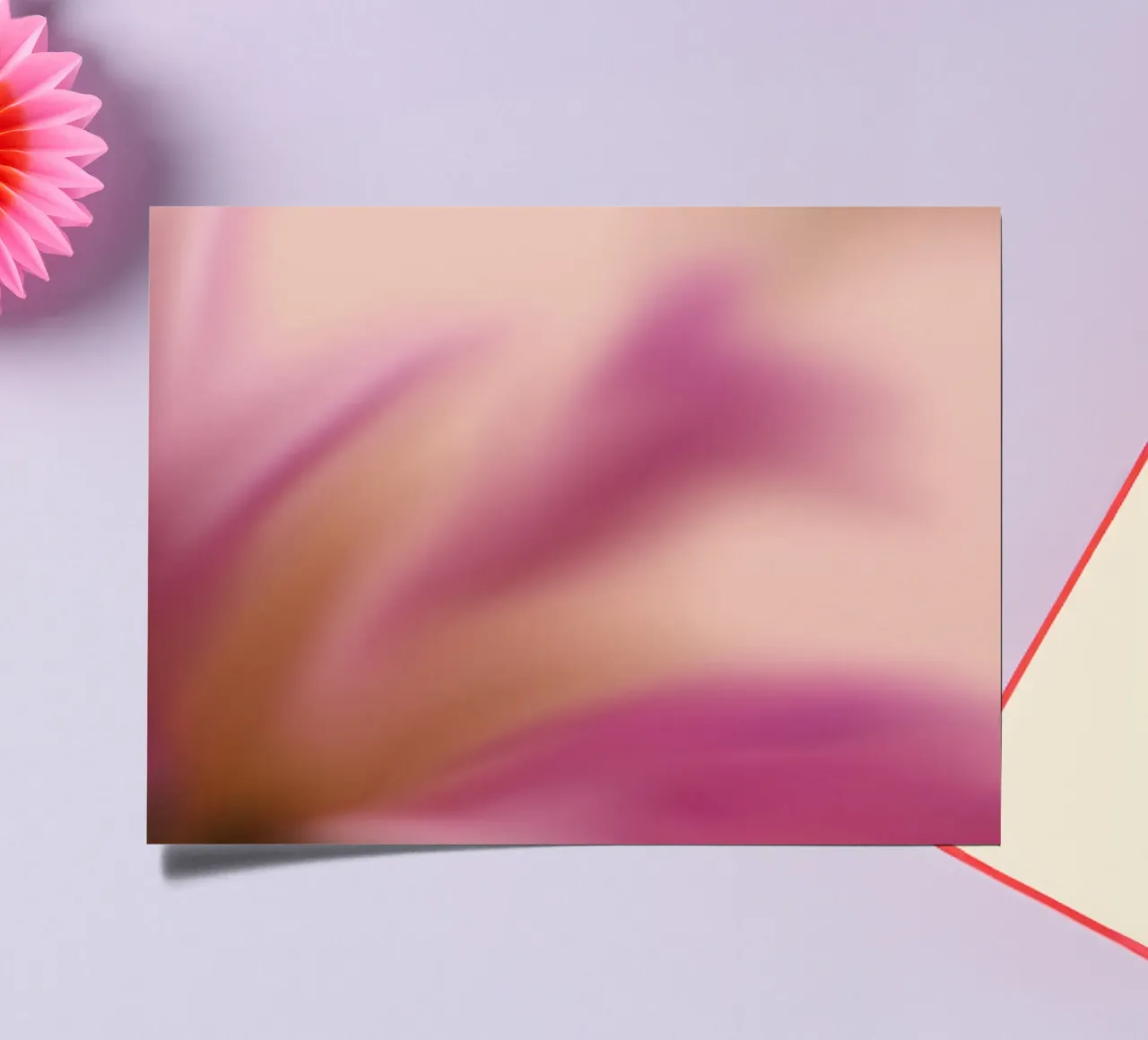 Pink flower blurred, similar to watercolour sticker sheet by Something for you