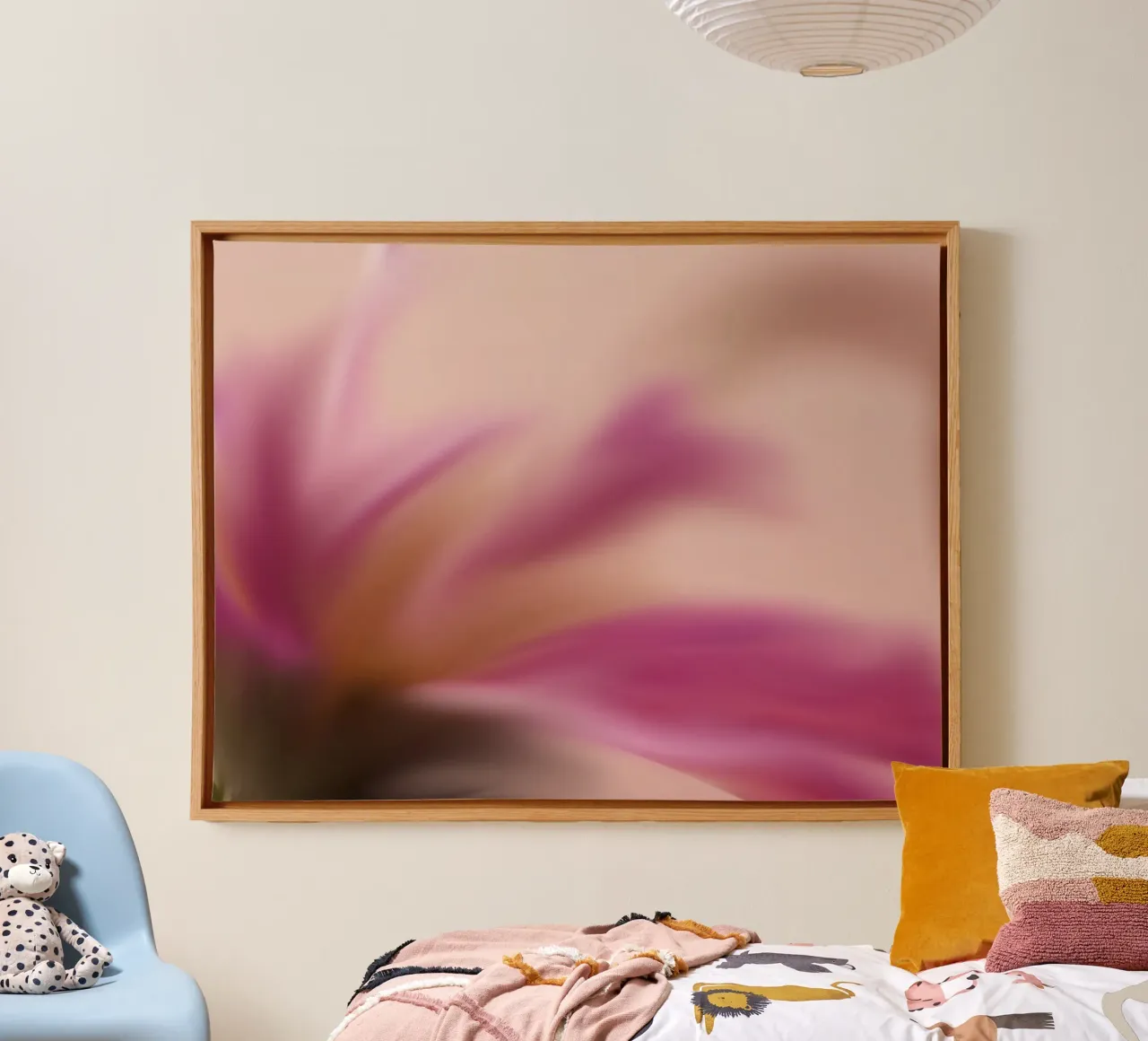 Pink flower blurred, similar to watercolour canvas by Something for you