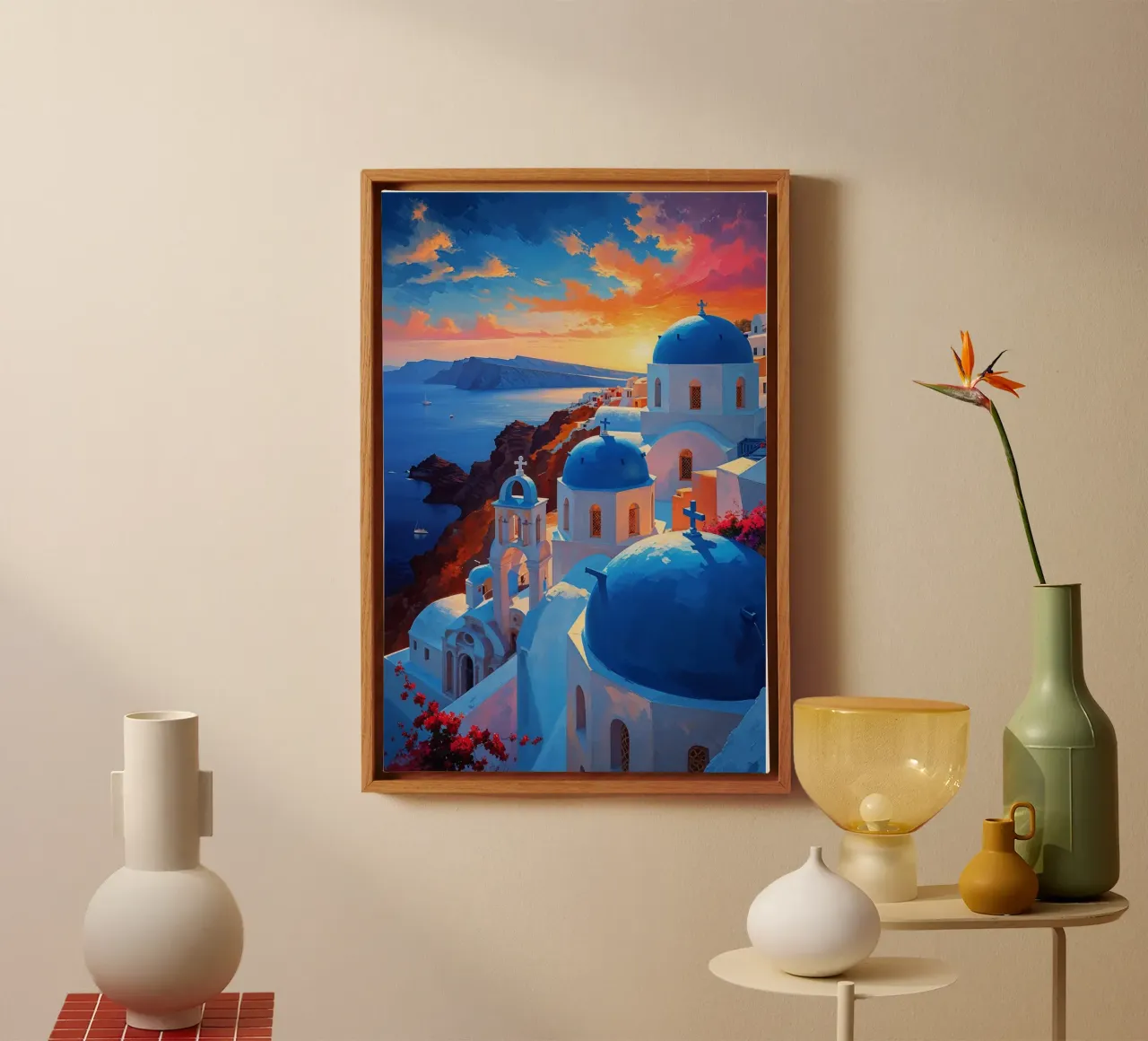 Golden Hour in Santorini tela da AlbertKlee