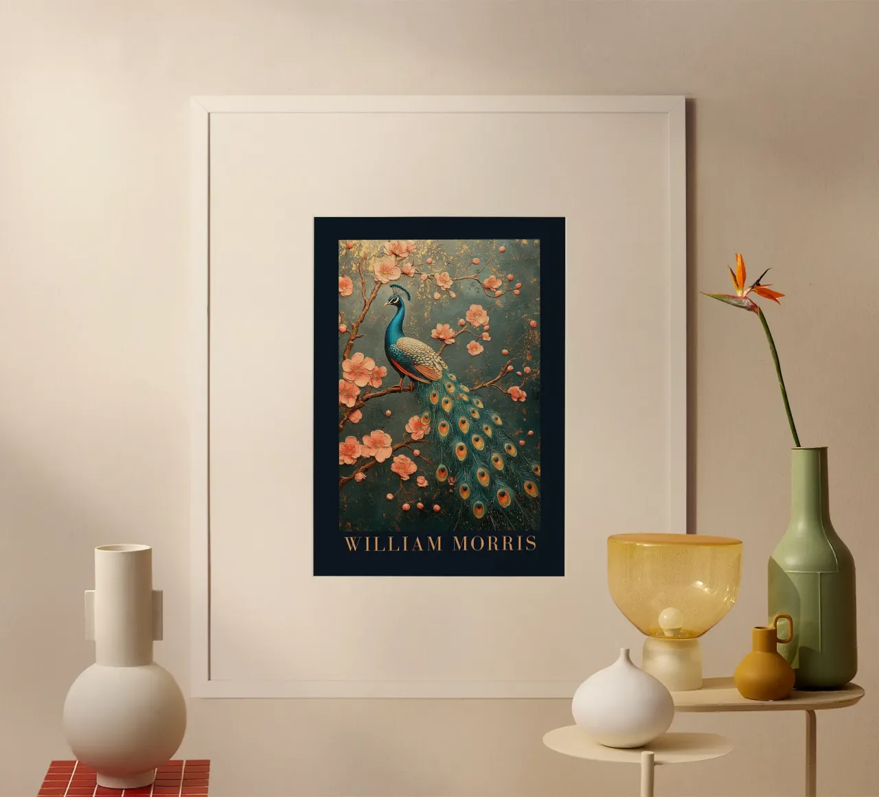 William Morris poster con telaio in alluminio da Botanical Art Studio