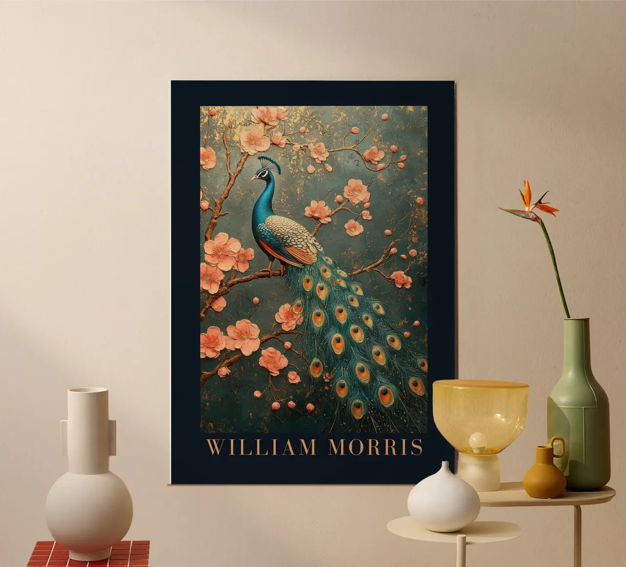 William Morris poster con telaio in alluminio da Botanical Art Studio